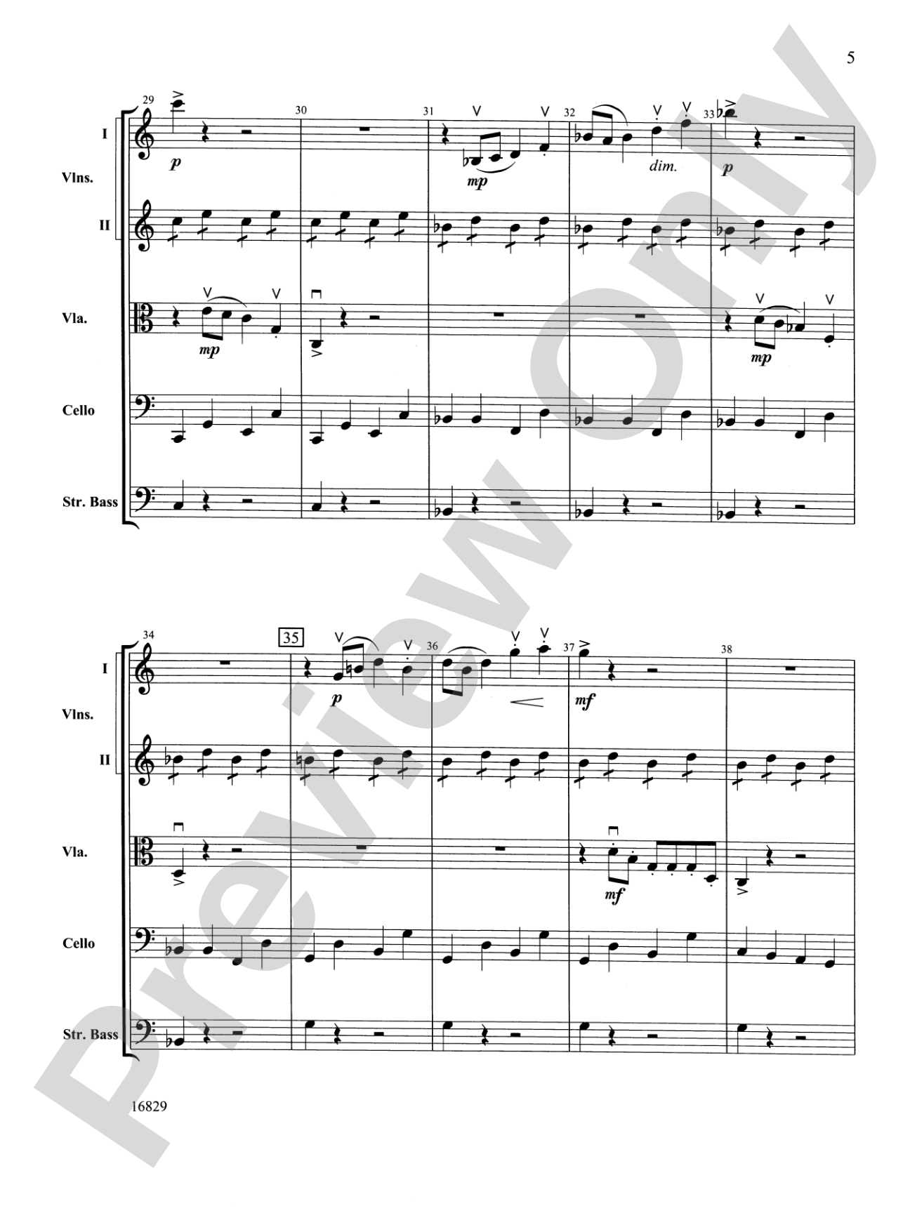 Classical Symphony: String Orchestra Conductor Score & Parts