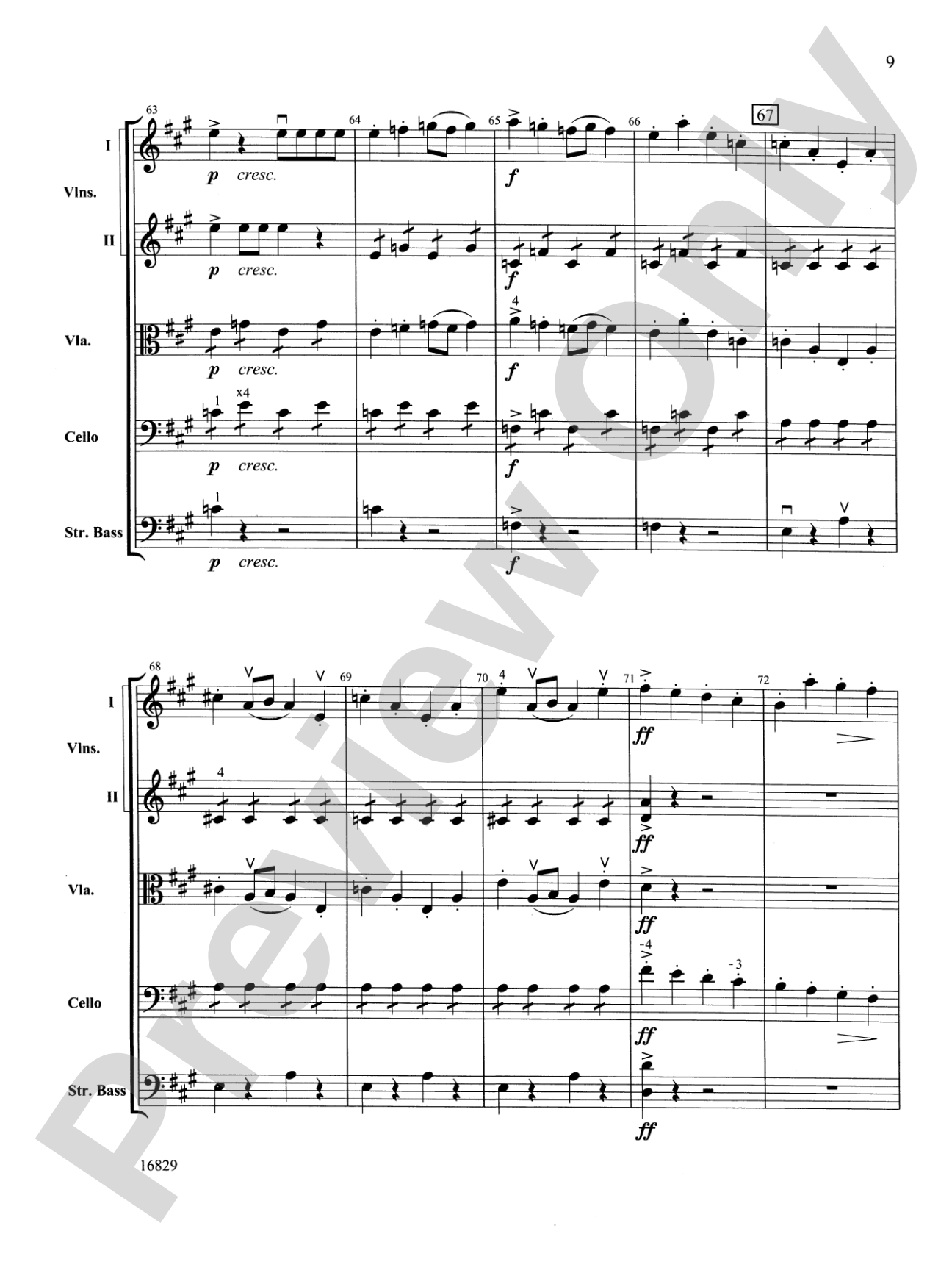 Classical Symphony: String Orchestra Conductor Score & Parts