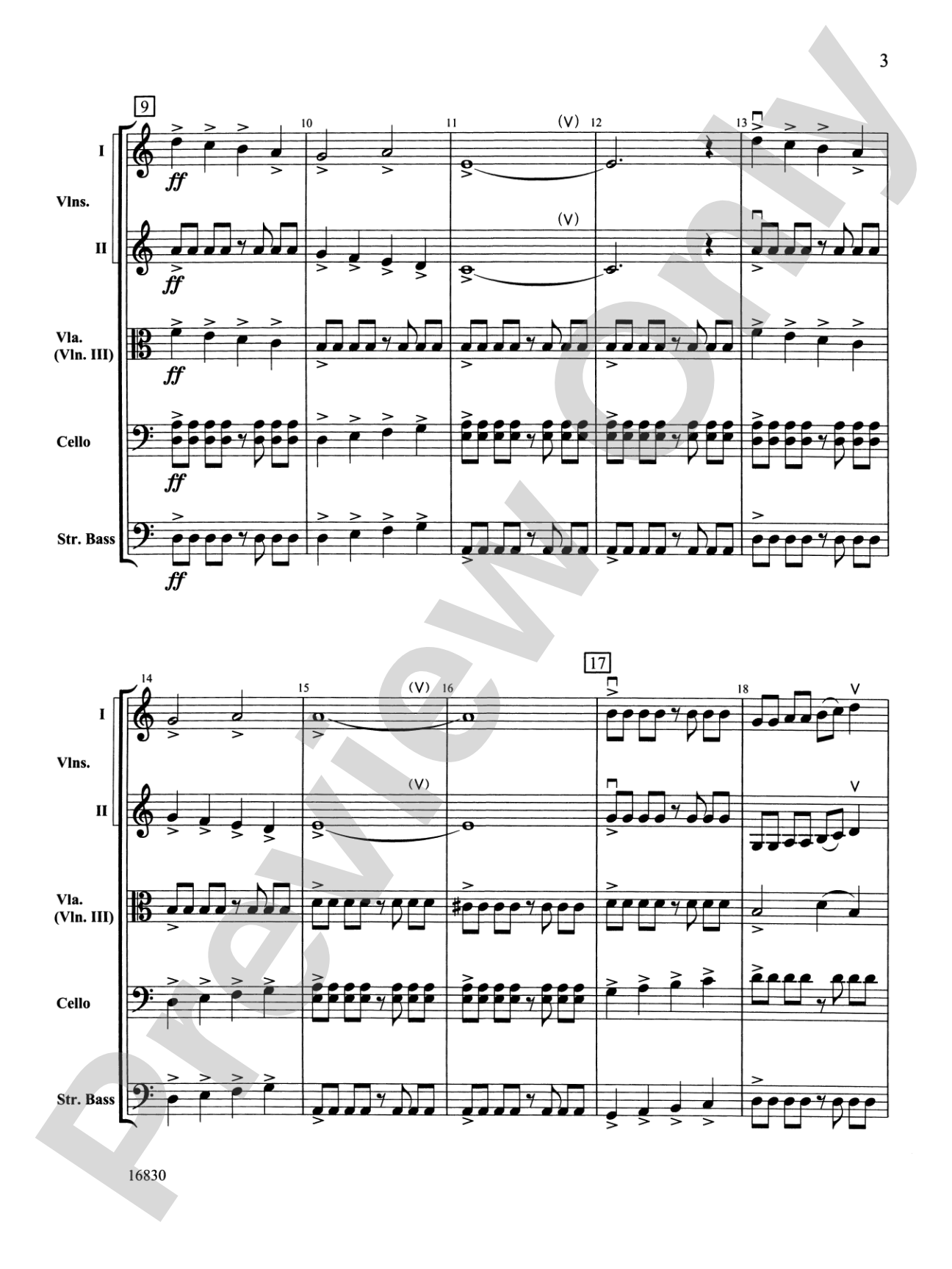 Mabel Creek Overture: String Orchestra Conductor Score & Parts
