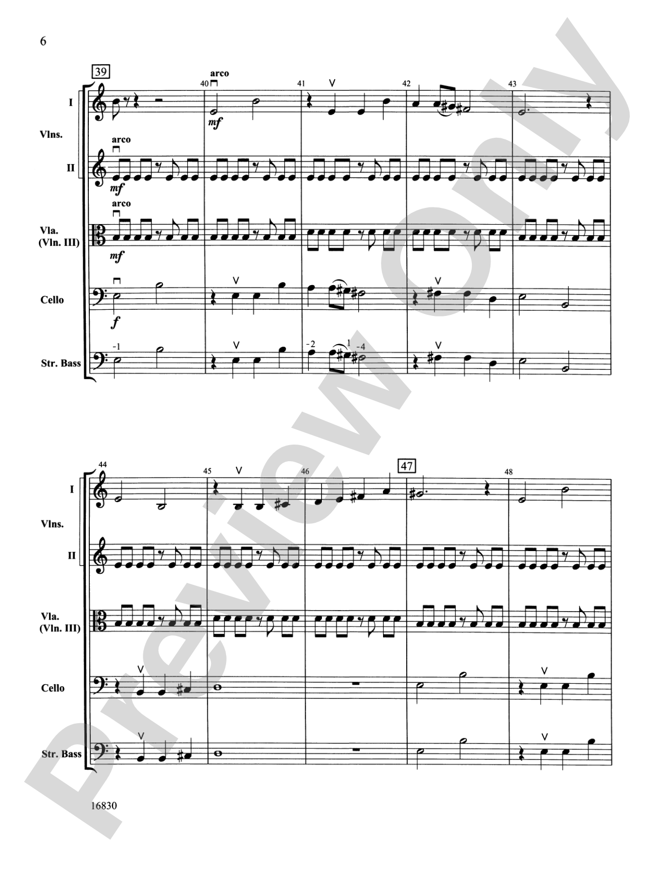 Mabel Creek Overture: String Orchestra Conductor Score & Parts
