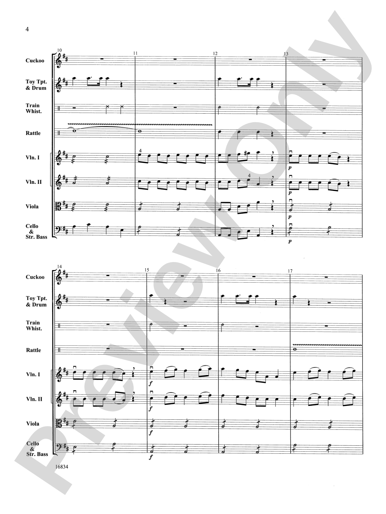 Toy Symphony, 1st Movement: String Orchestra Conductor Score & Parts