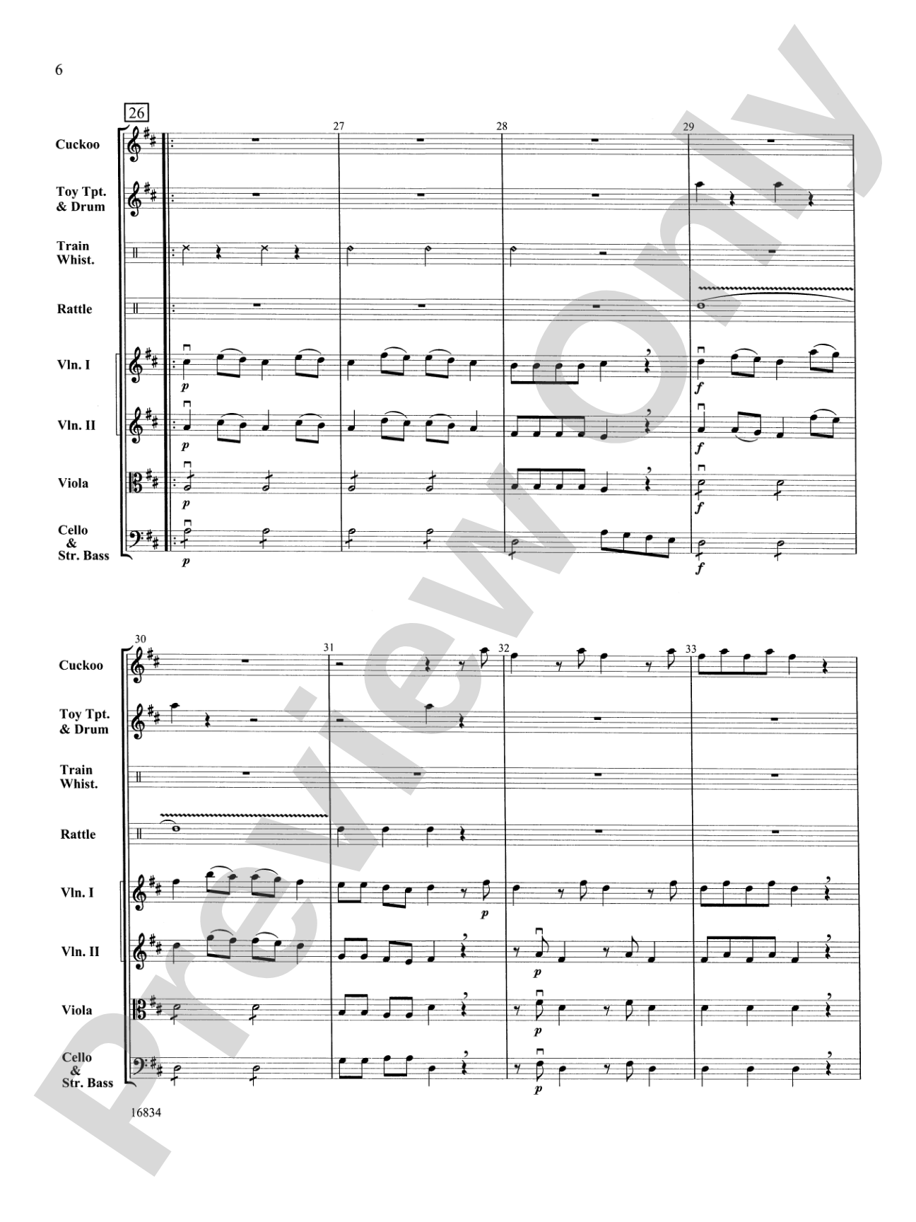 Toy Symphony, 1st Movement: String Orchestra Conductor Score & Parts