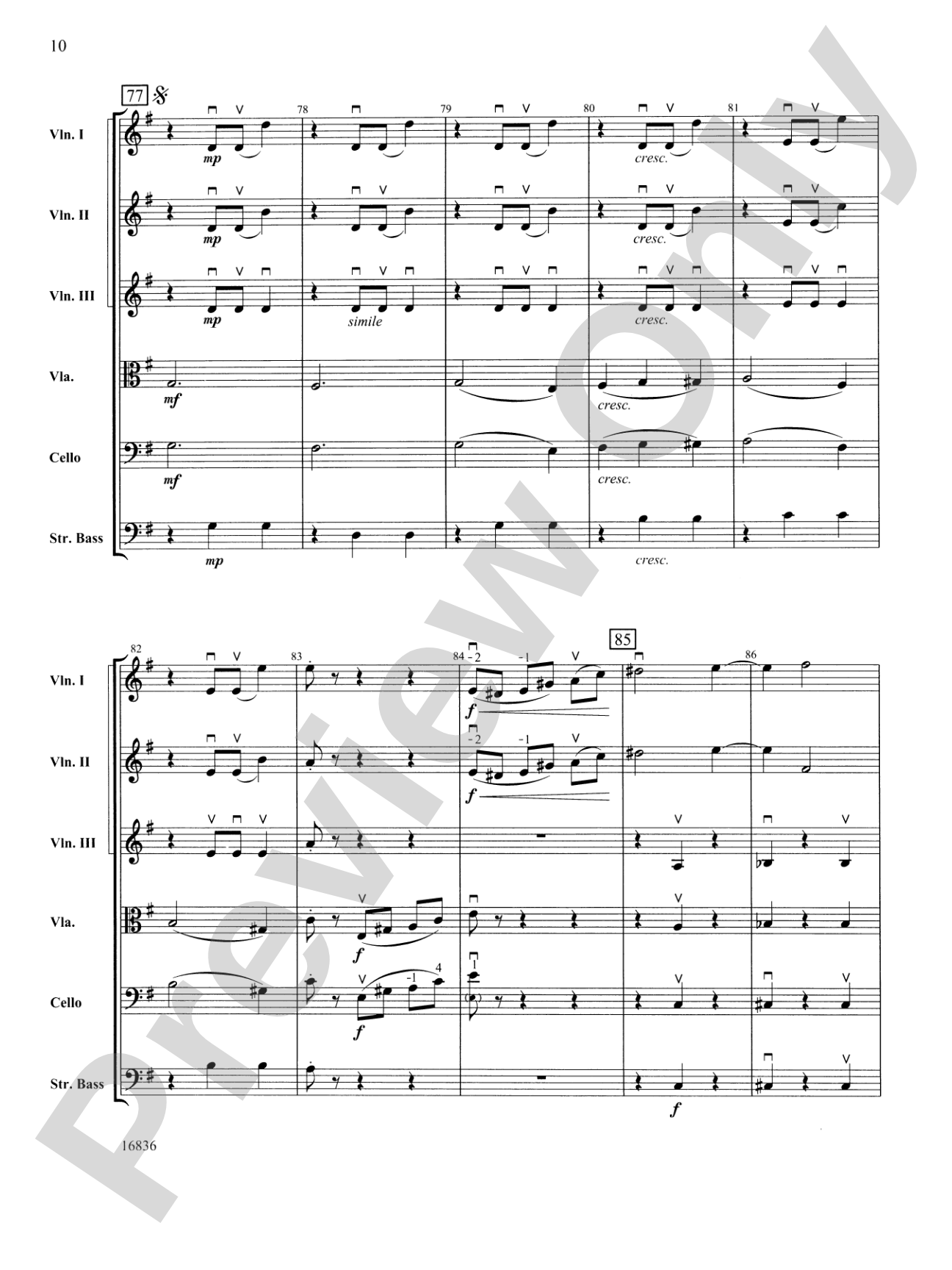 Waltz from The Sleeping Beauty: Score