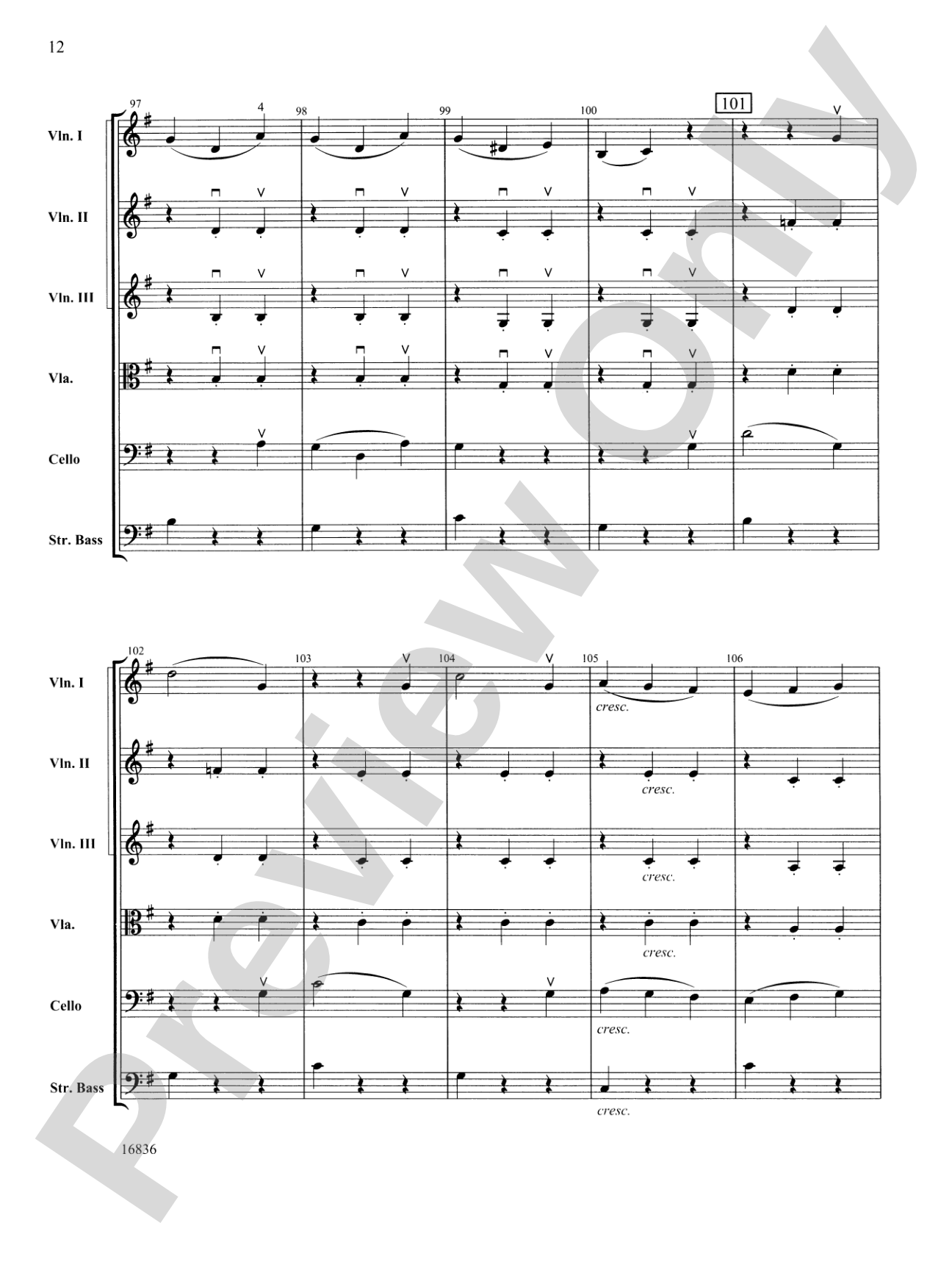 Waltz from The Sleeping Beauty: Score