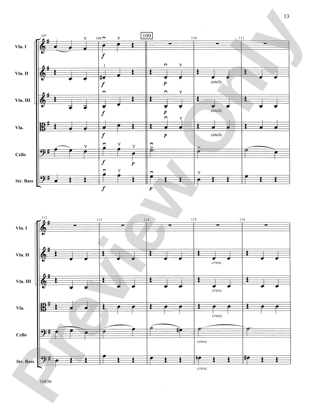 Waltz from The Sleeping Beauty: Score