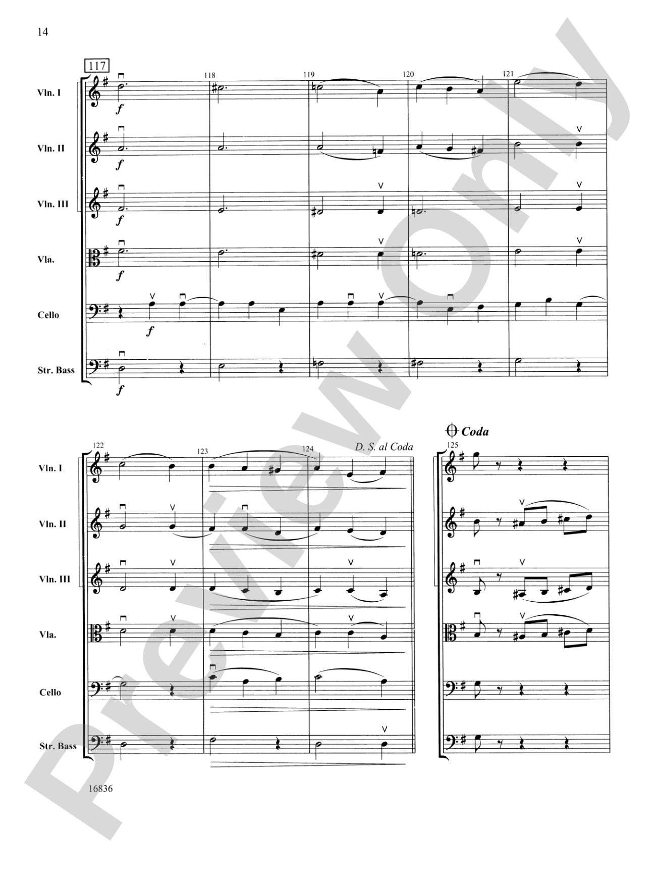 Waltz from The Sleeping Beauty: Score