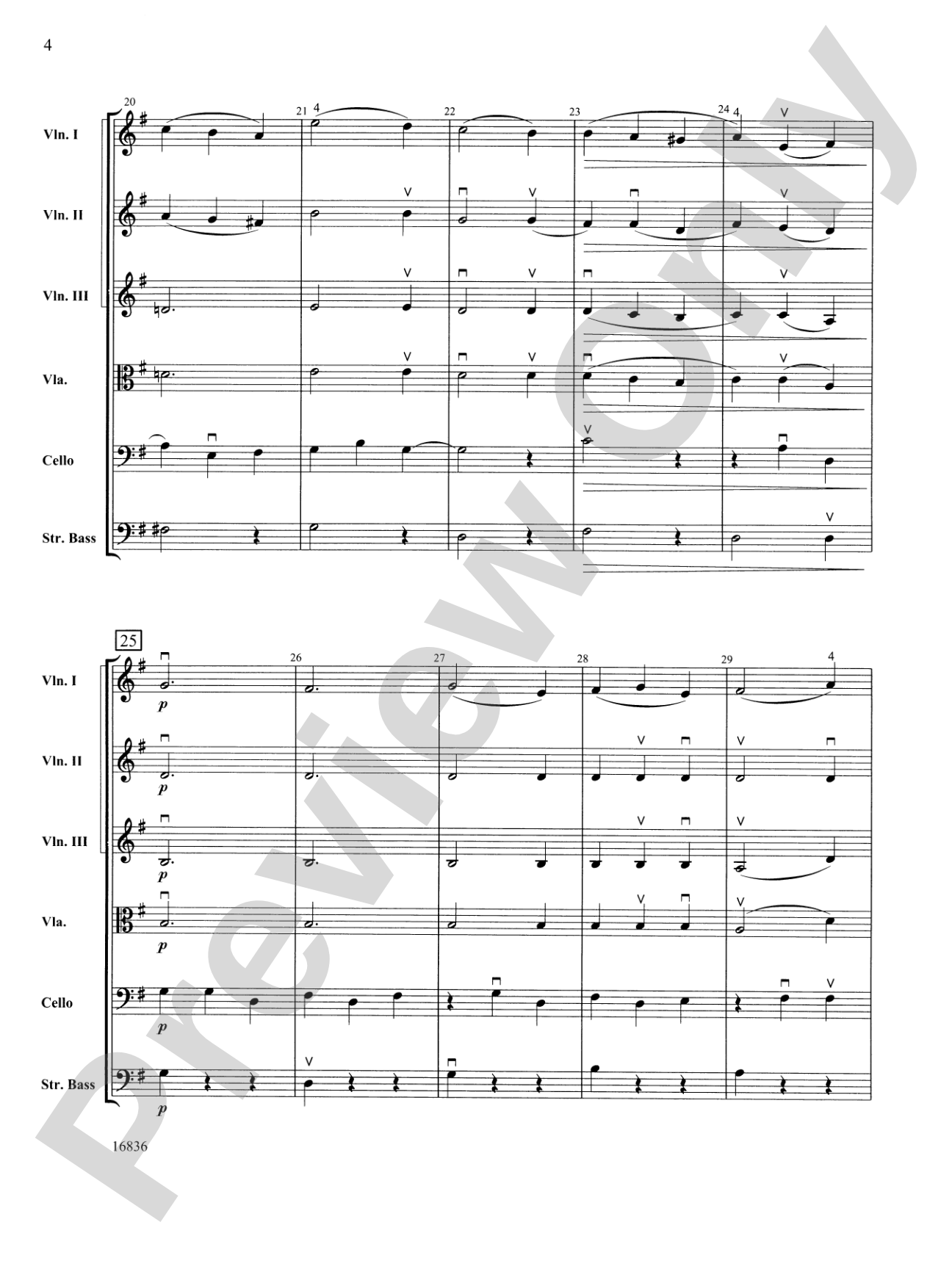 Waltz from The Sleeping Beauty: Score