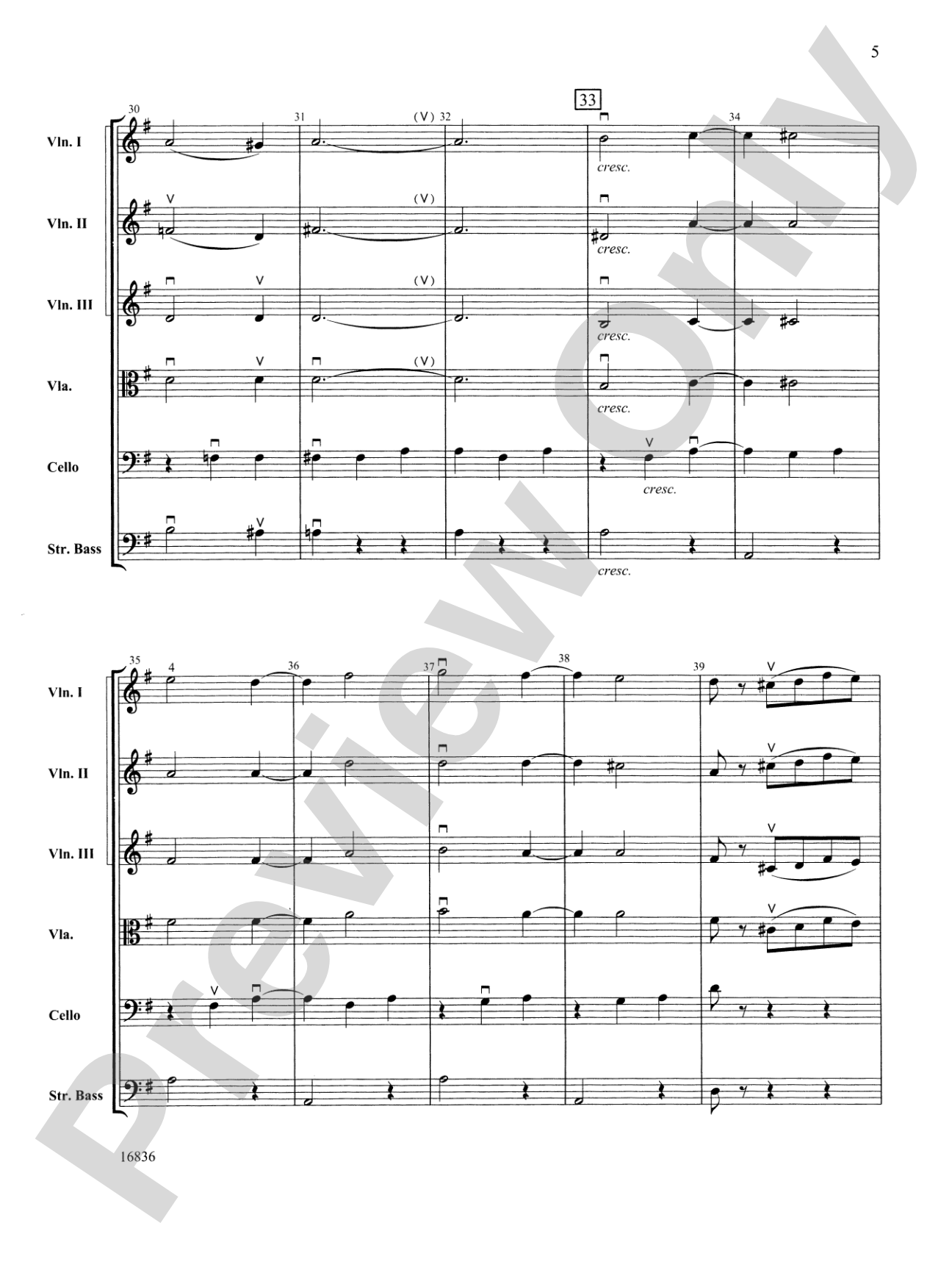 Waltz from The Sleeping Beauty: Score