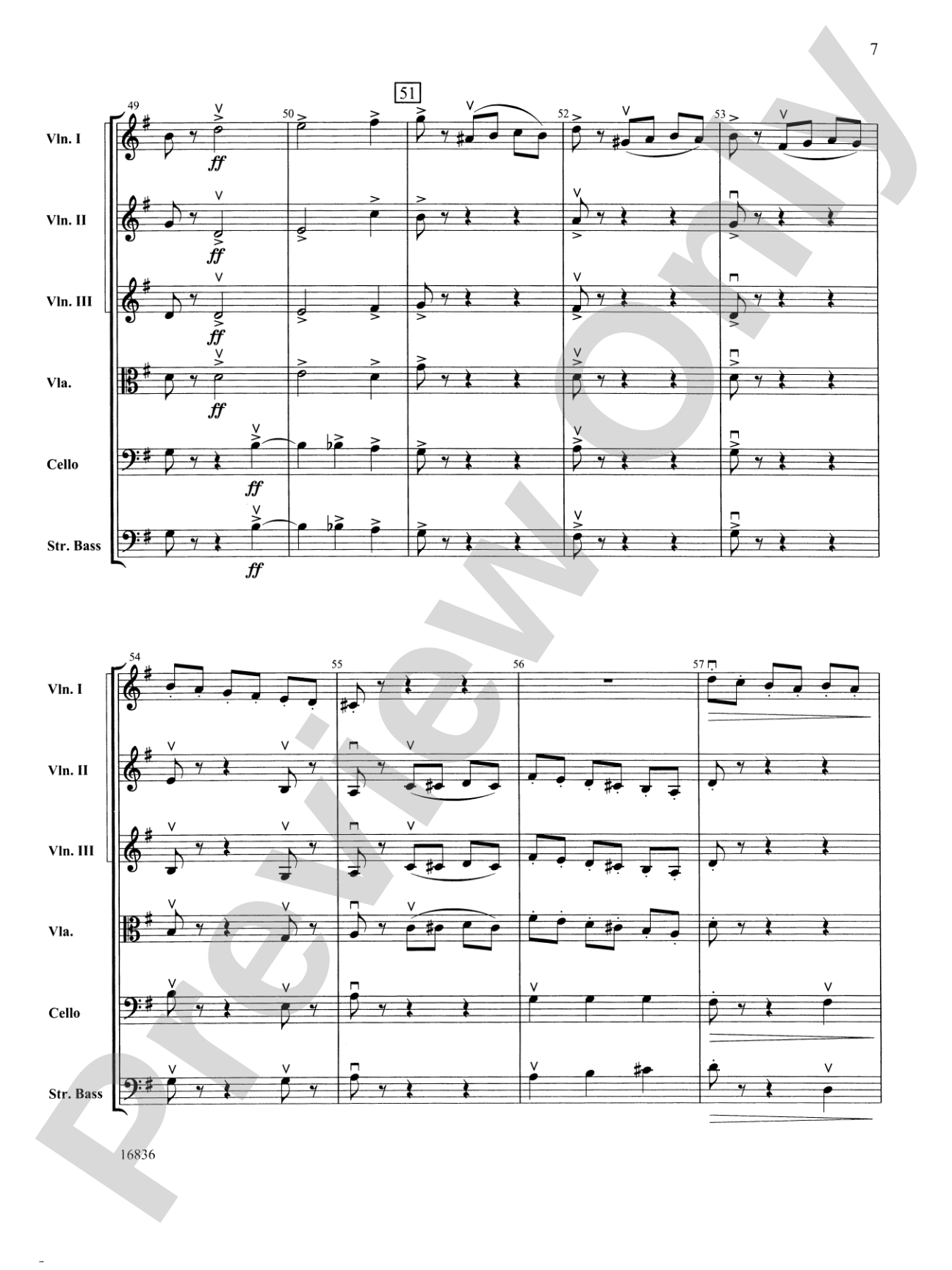 Waltz from The Sleeping Beauty: Score