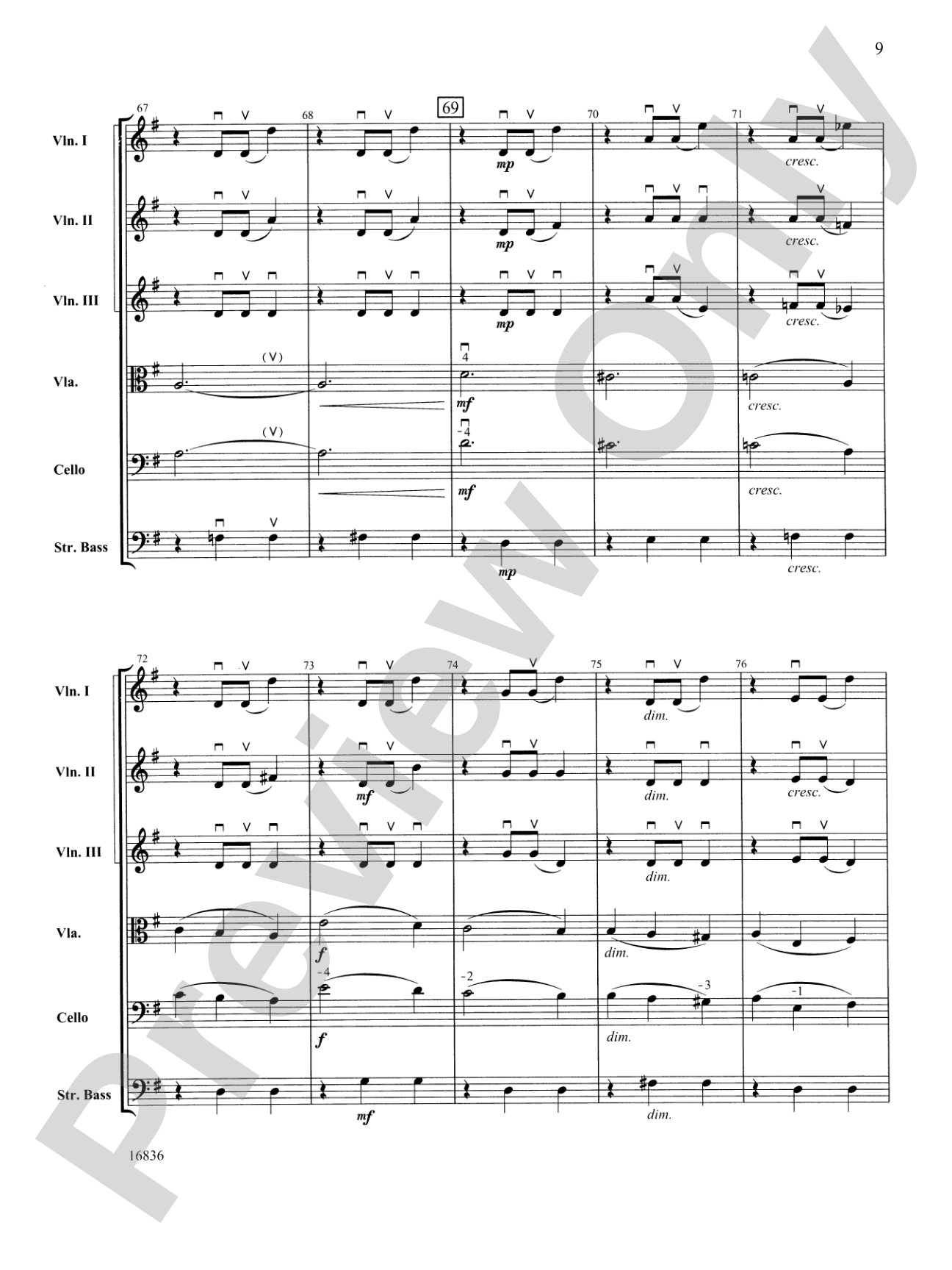 Waltz from The Sleeping Beauty: Score
