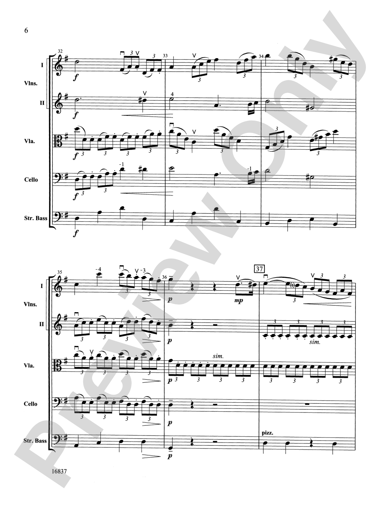 Adagio Cantabile: String Orchestra Conductor Score & Parts