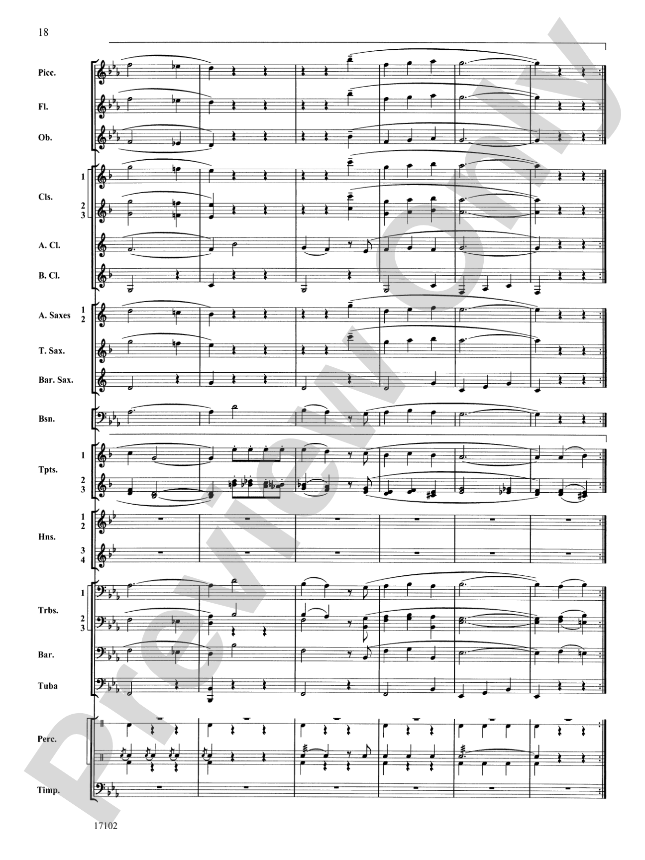 Andalusia: Concert Band Conductor Score & Parts