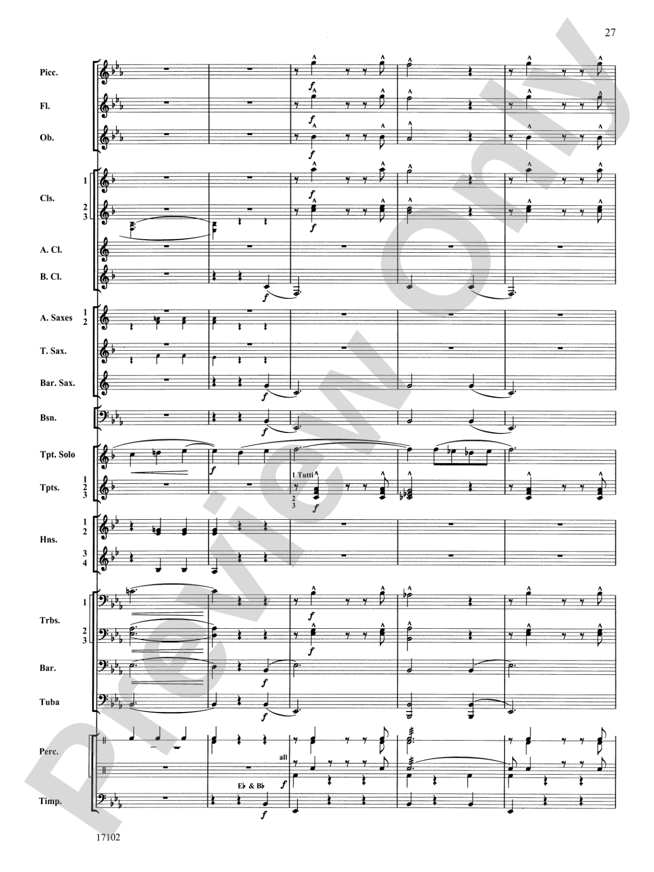 Andalusia: Concert Band Conductor Score & Parts