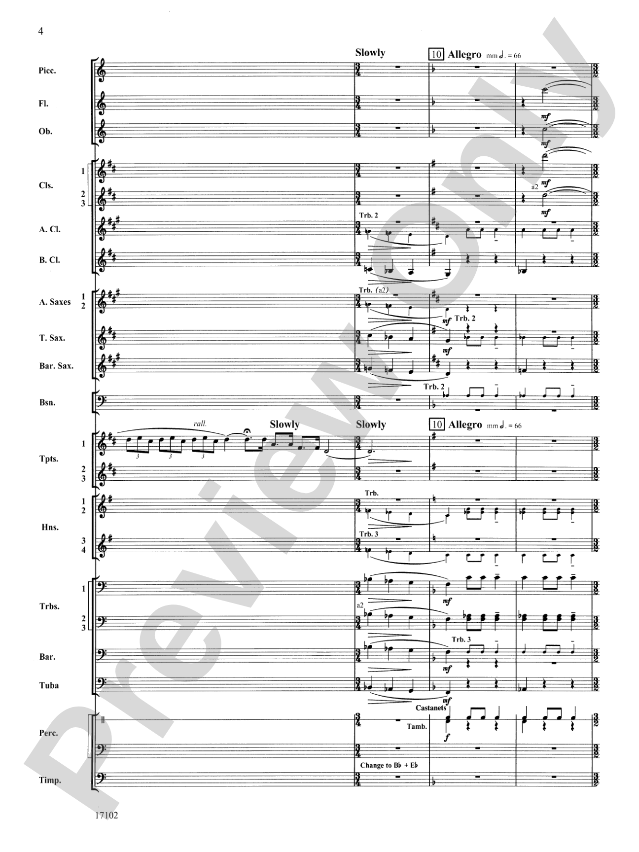 Andalusia: Concert Band Conductor Score & Parts