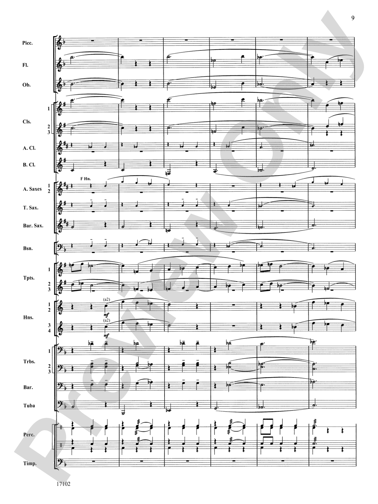 Andalusia: Concert Band Conductor Score & Parts