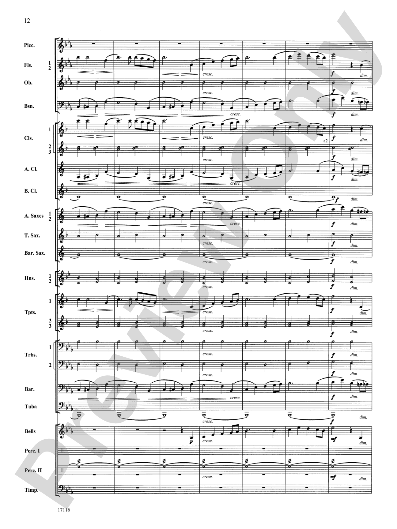 1812 Overture: Concert Band Conductor Score & Parts