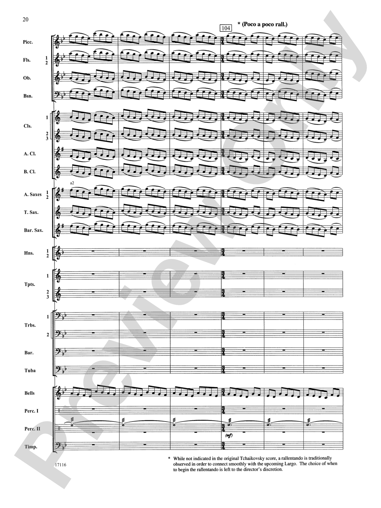 1812 Overture: Concert Band Conductor Score & Parts