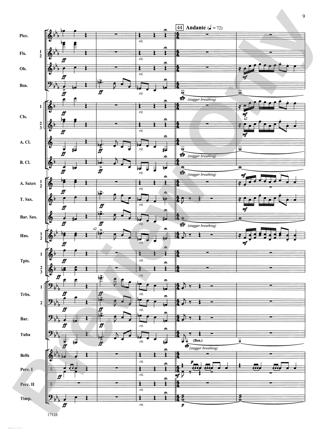 1812 Overture: Concert Band Conductor Score & Parts