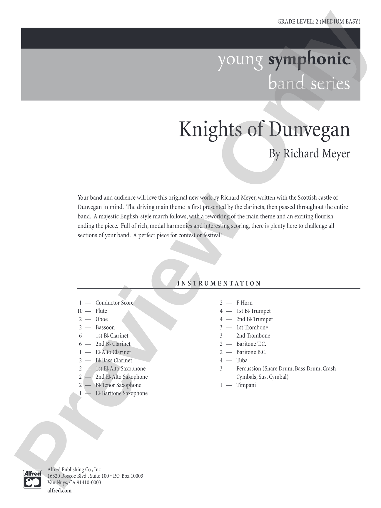 Knights of Dunvegan: Score