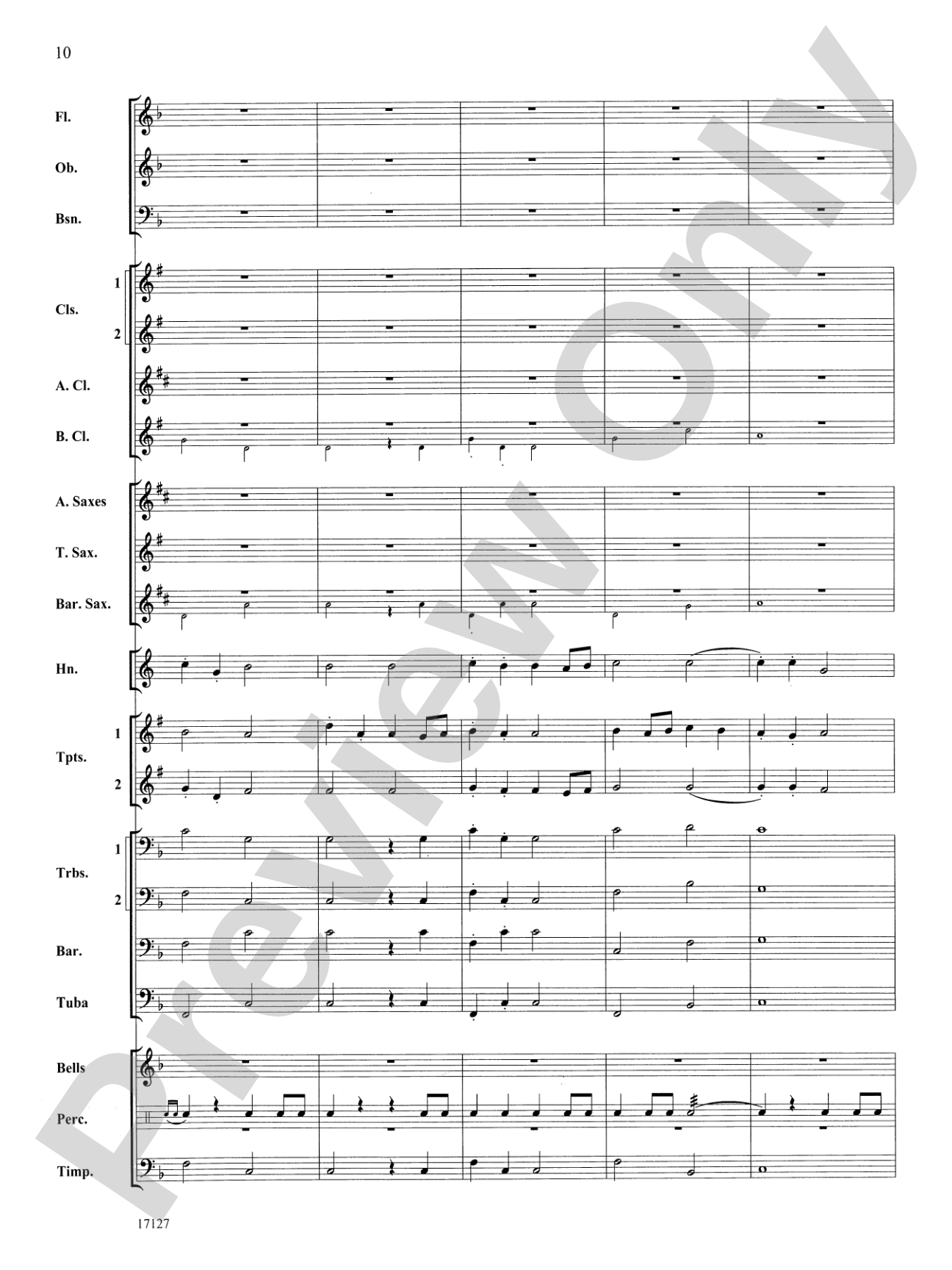 Earl of Oxford's March: Concert Band Conductor Score & Parts