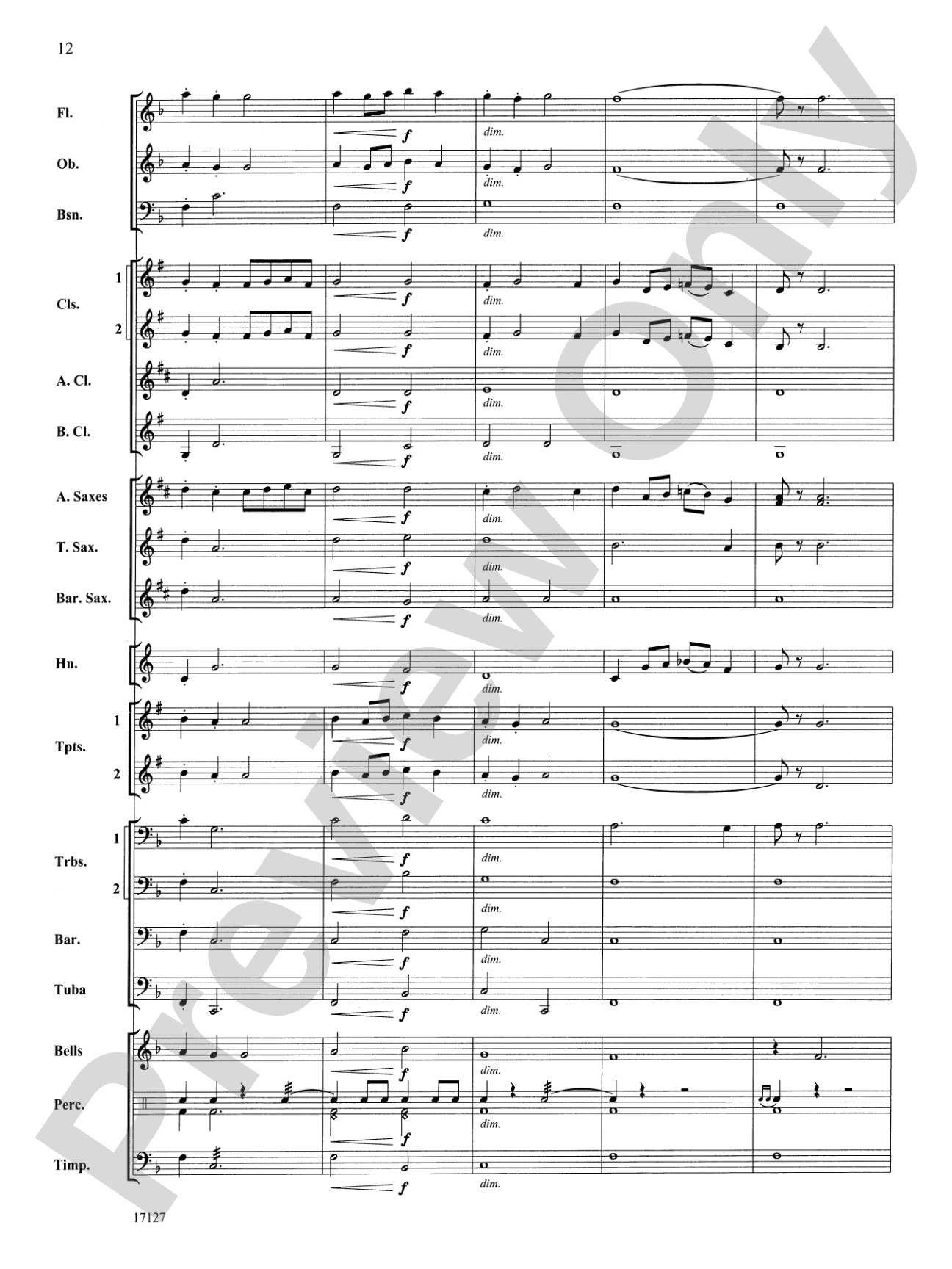 Earl of Oxford's March: Concert Band Conductor Score & Parts