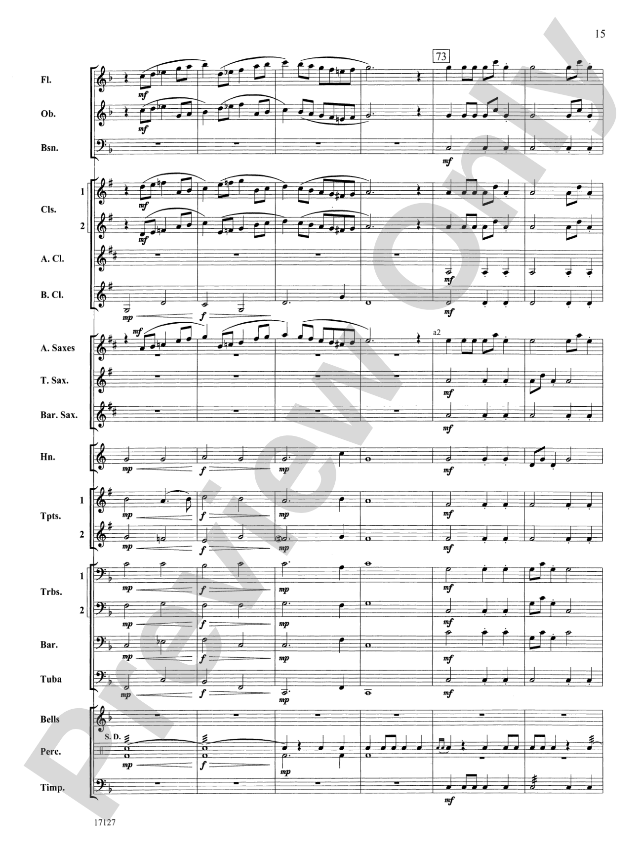 Earl of Oxford's March: Concert Band Conductor Score & Parts
