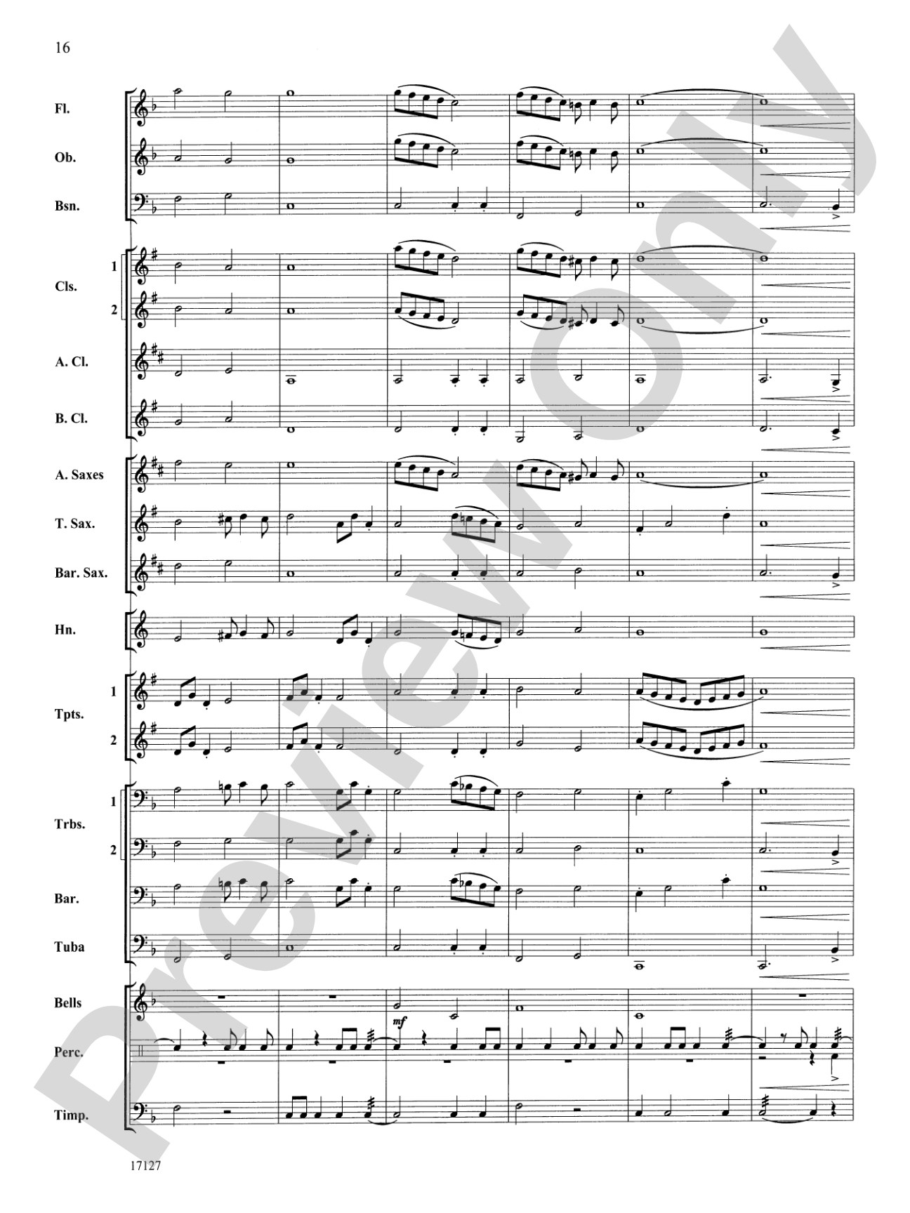 Earl of Oxford's March: Concert Band Conductor Score & Parts
