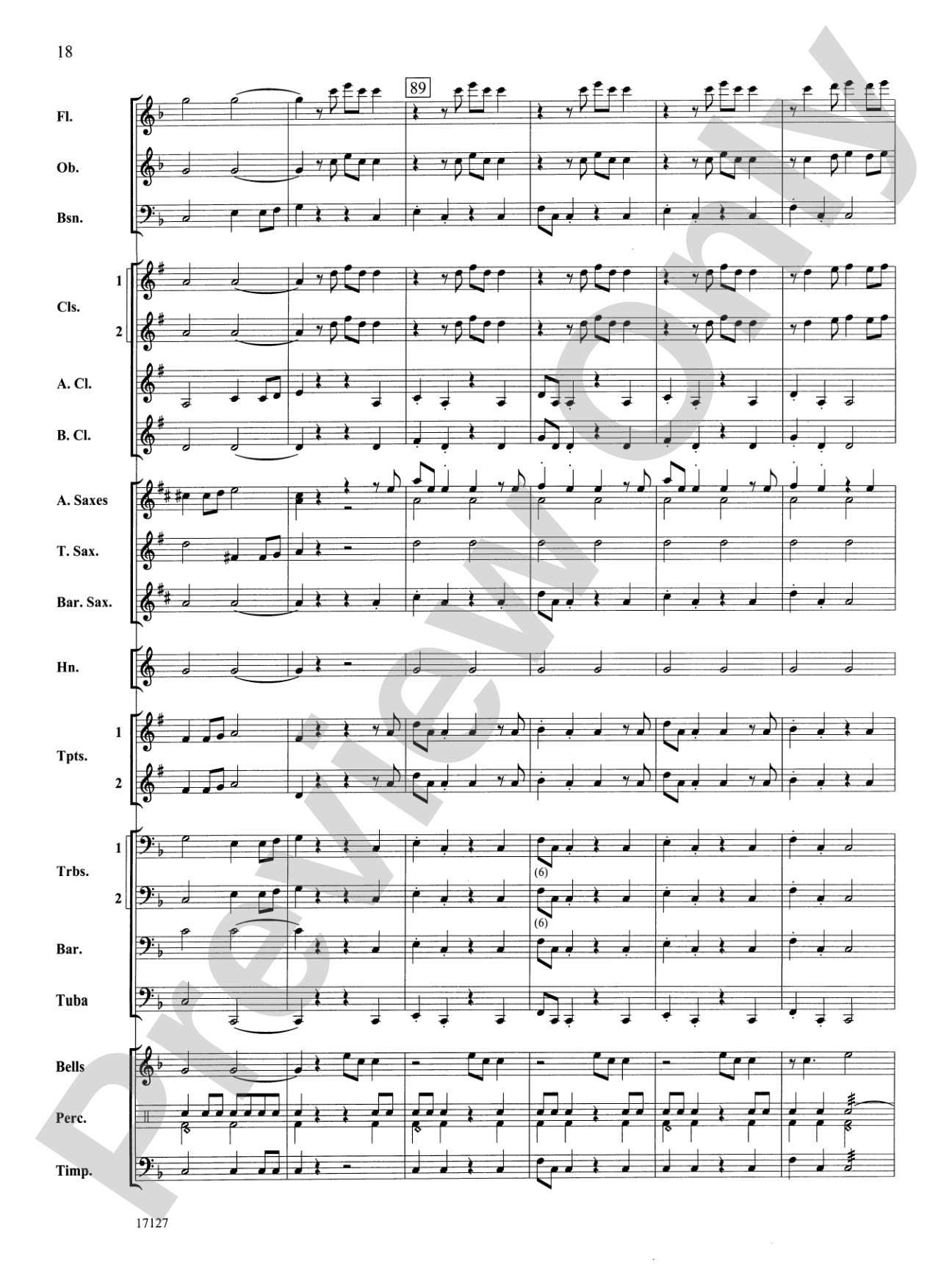 Earl of Oxford's March: Concert Band Conductor Score & Parts