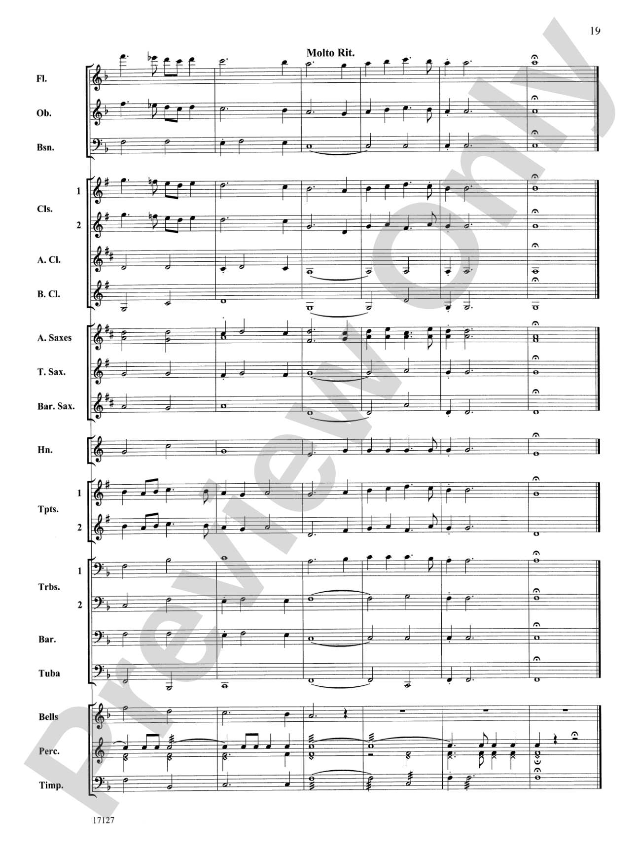 Earl of Oxford's March: Concert Band Conductor Score & Parts