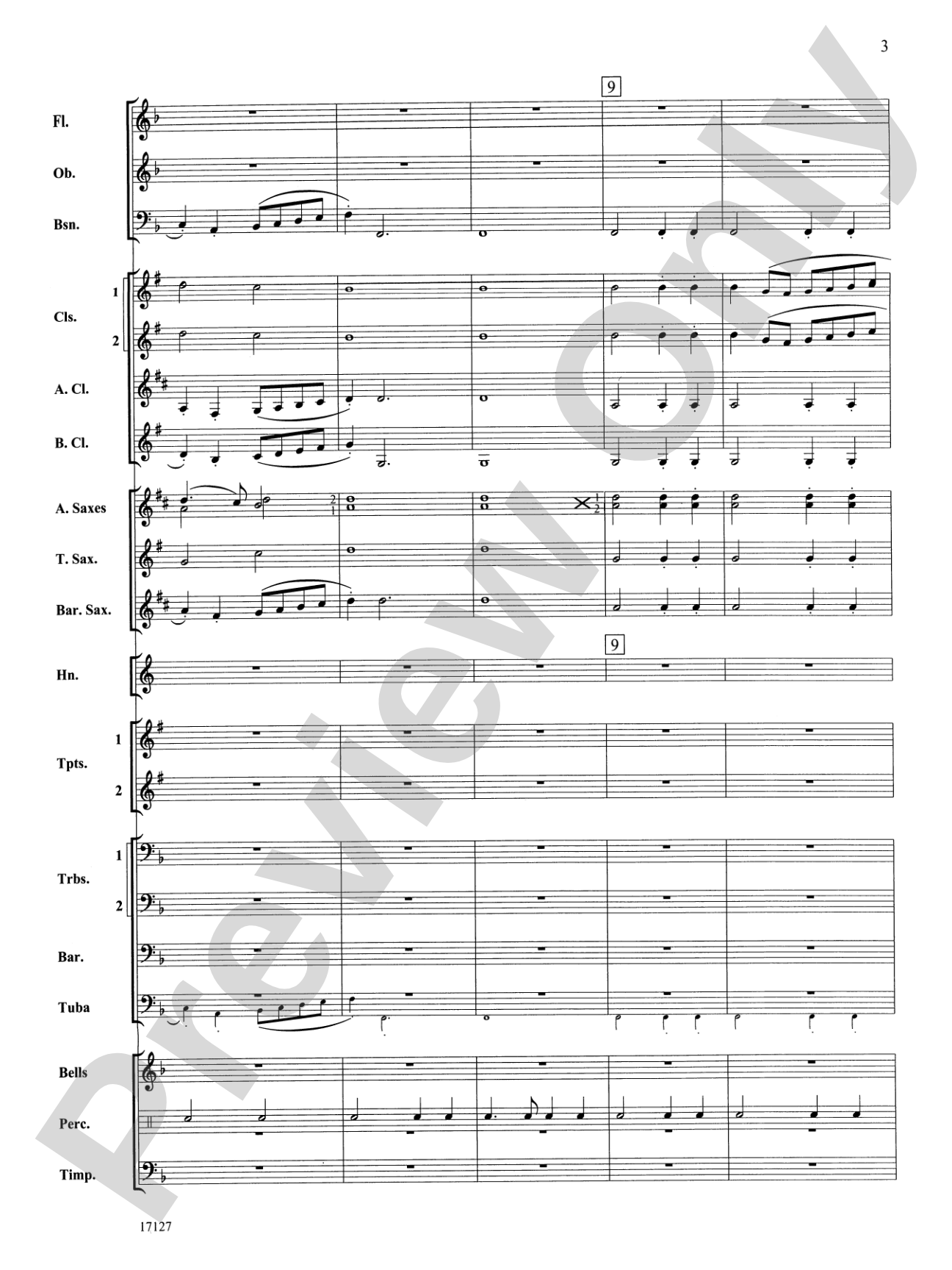Earl of Oxford's March: Concert Band Conductor Score & Parts