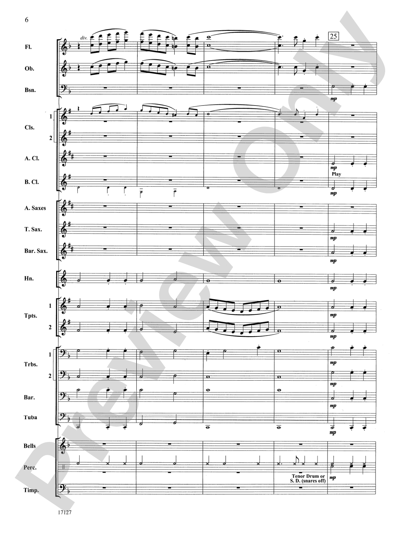 Earl of Oxford's March: Concert Band Conductor Score & Parts