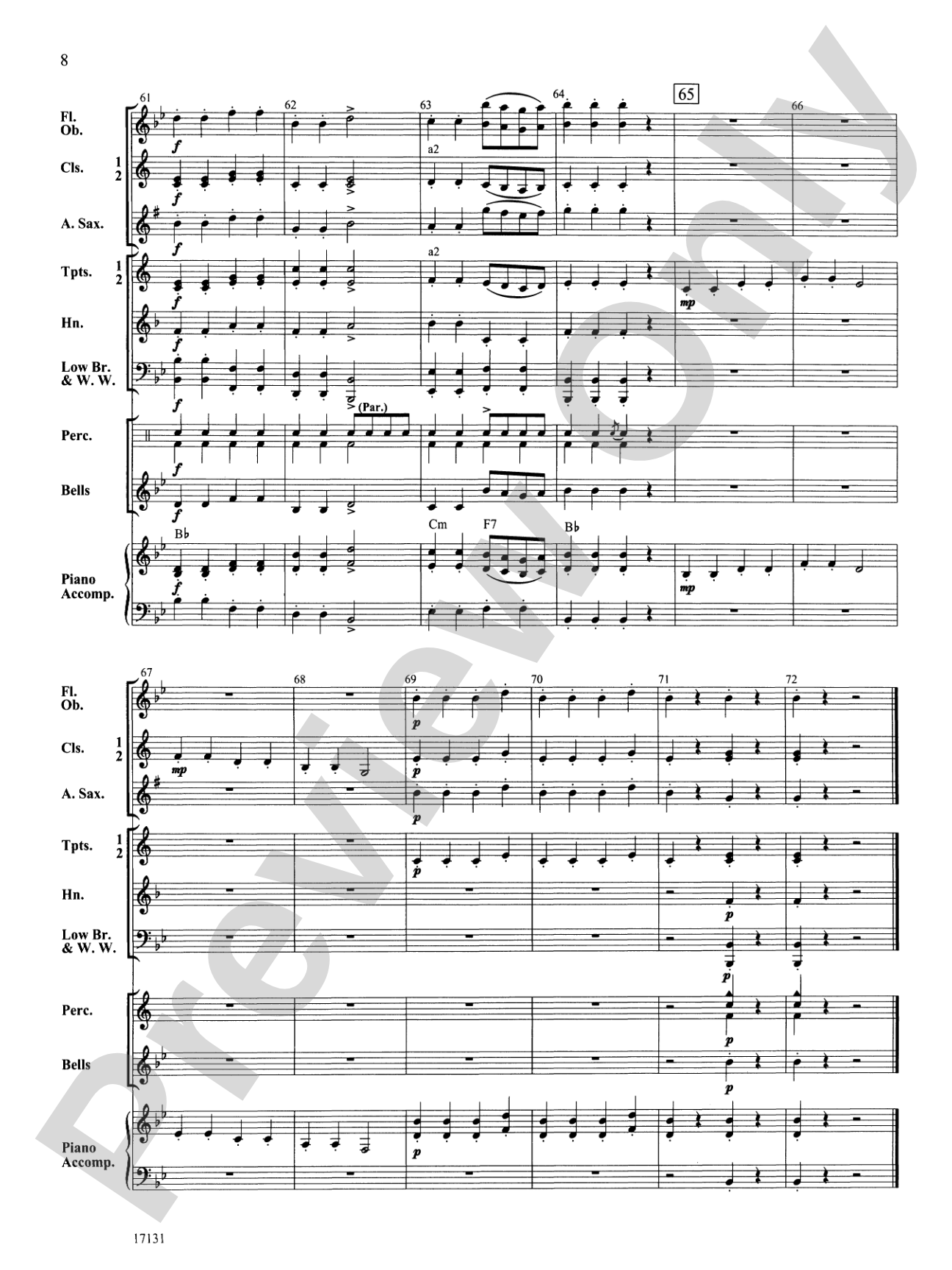 Surprise Symphony Variations: Concert Band Conductor Score & Parts