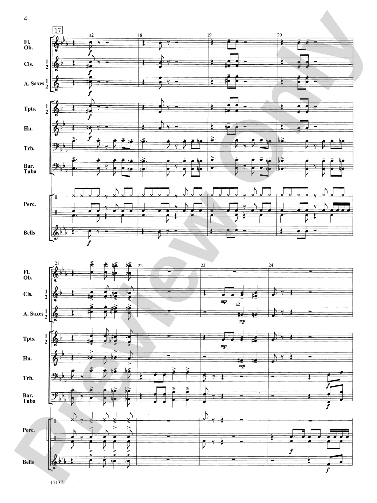 The Bottom Line: Concert Band Conductor Score & Parts