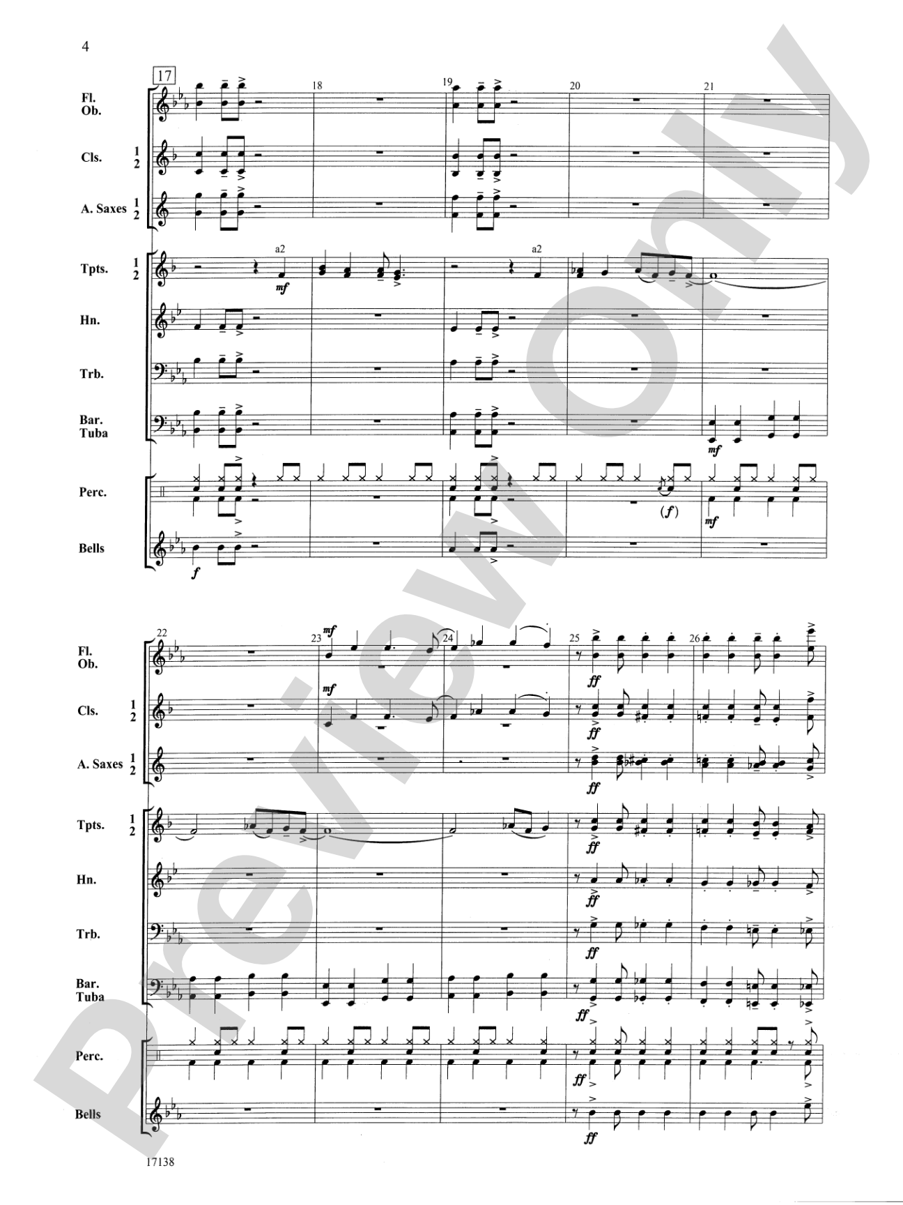 Hark, the Herald Trumpets Swing: Concert Band Conductor Score & Parts