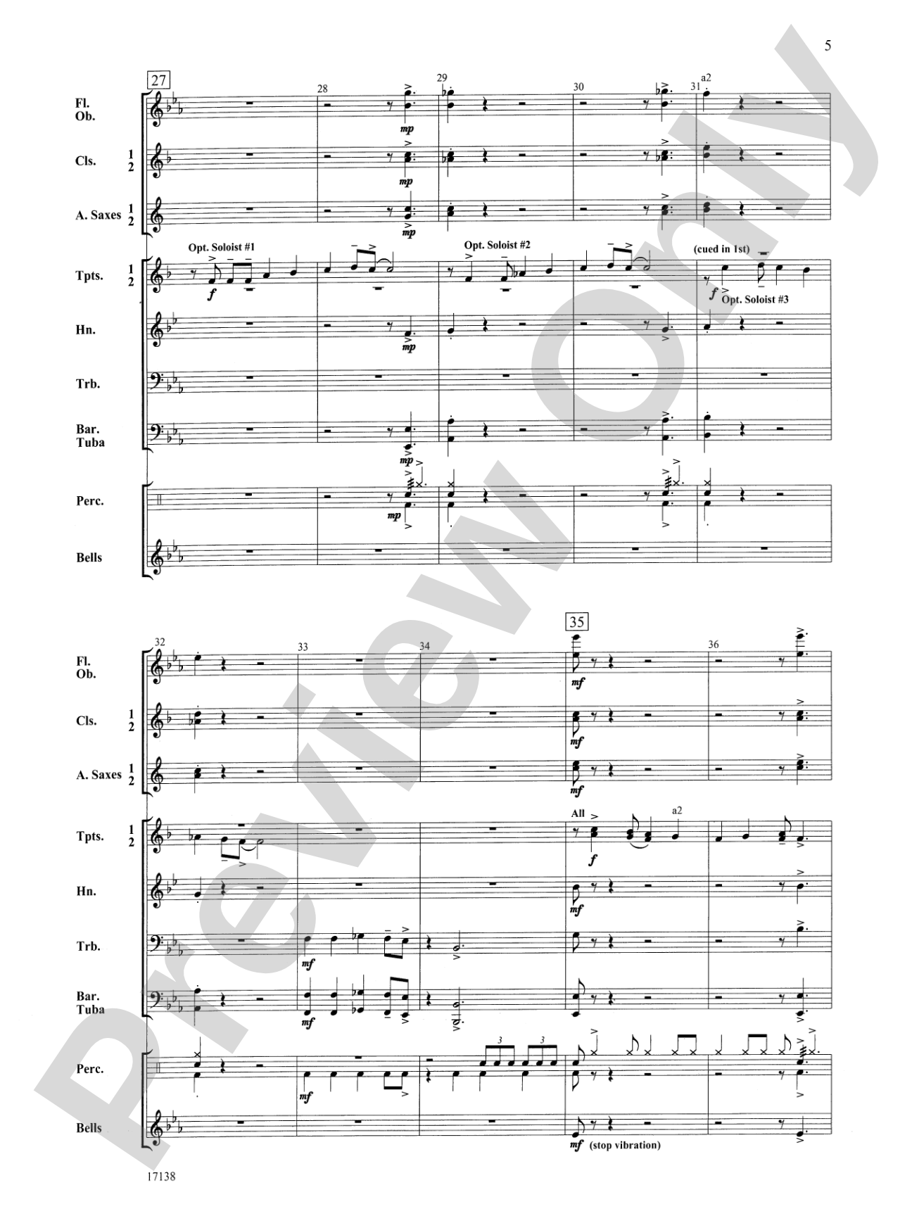 Hark, the Herald Trumpets Swing: Concert Band Conductor Score & Parts
