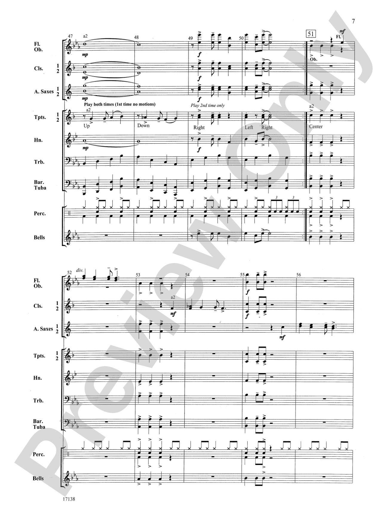 Hark, the Herald Trumpets Swing: Concert Band Conductor Score & Parts