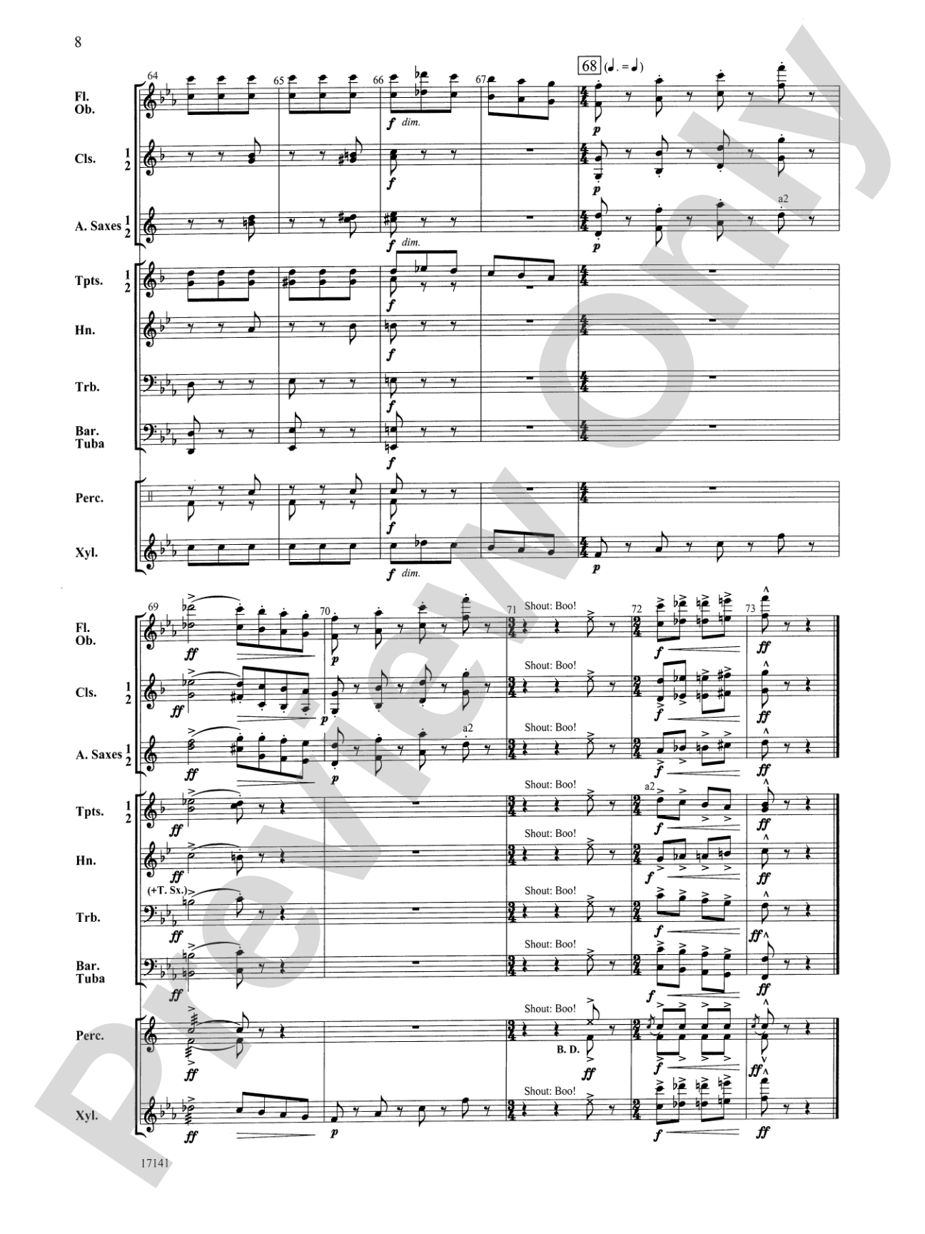 Tunes That Go Bump in the Night: Concert Band Conductor Score & Parts