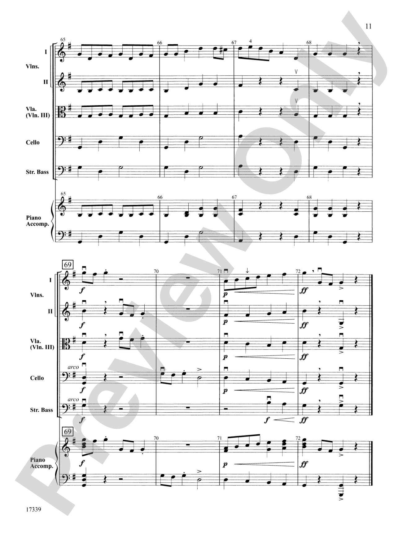 Do-Si-Do: String Orchestra Conductor Score & Parts