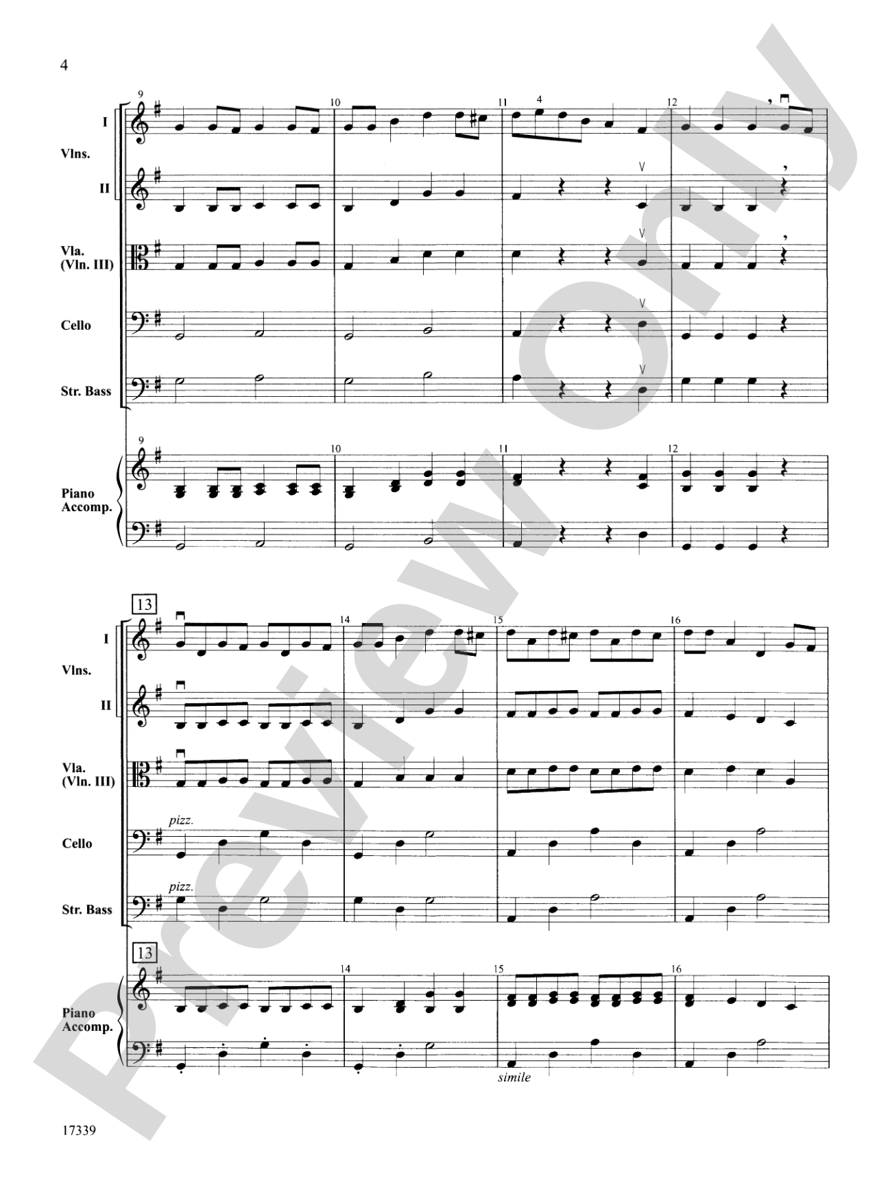Do-Si-Do: String Orchestra Conductor Score & Parts