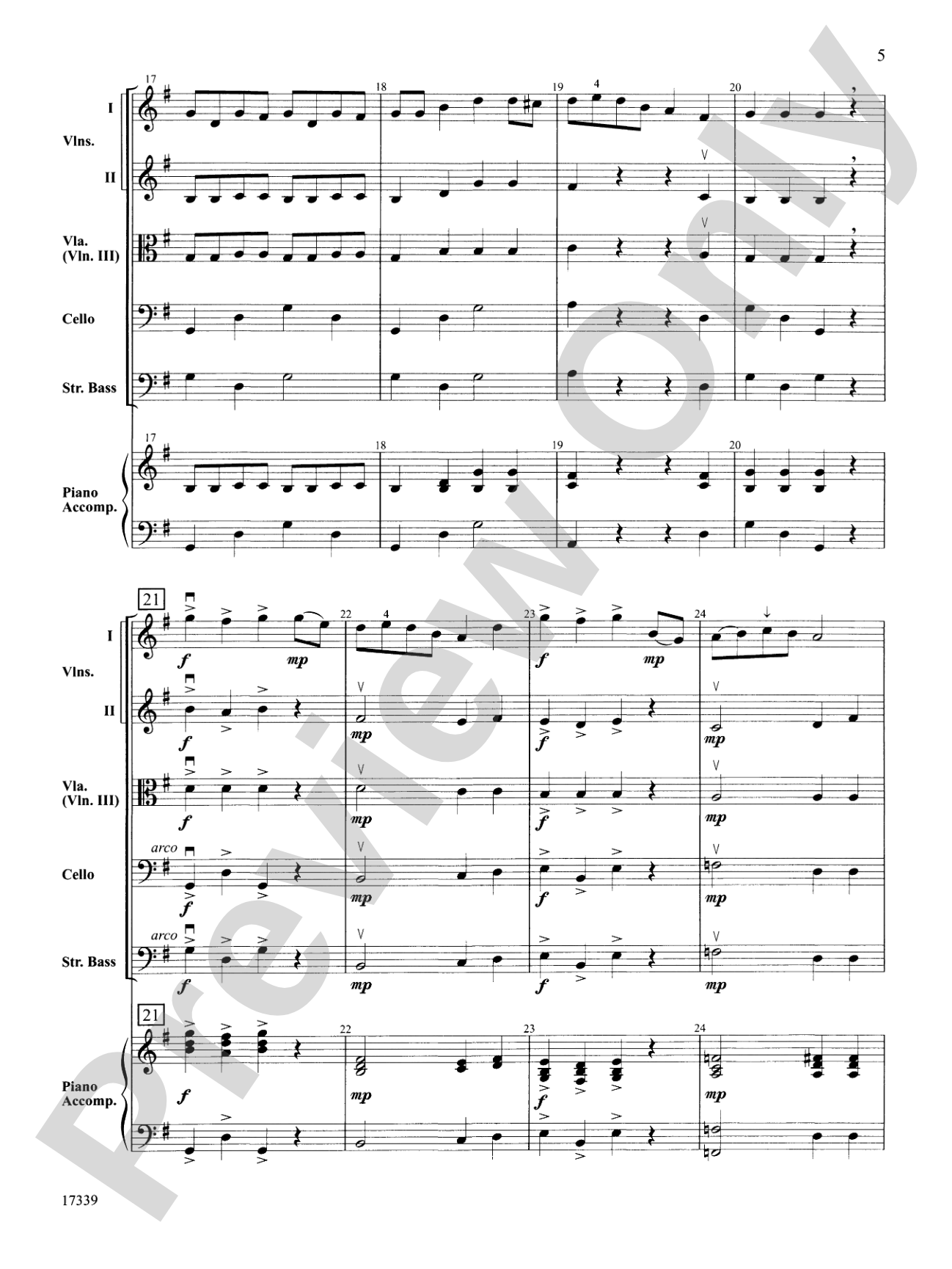 Do-Si-Do: String Orchestra Conductor Score & Parts