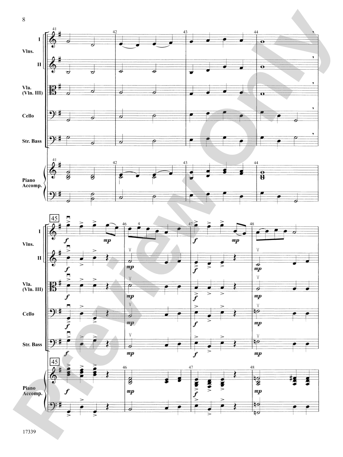 Do-Si-Do: String Orchestra Conductor Score & Parts