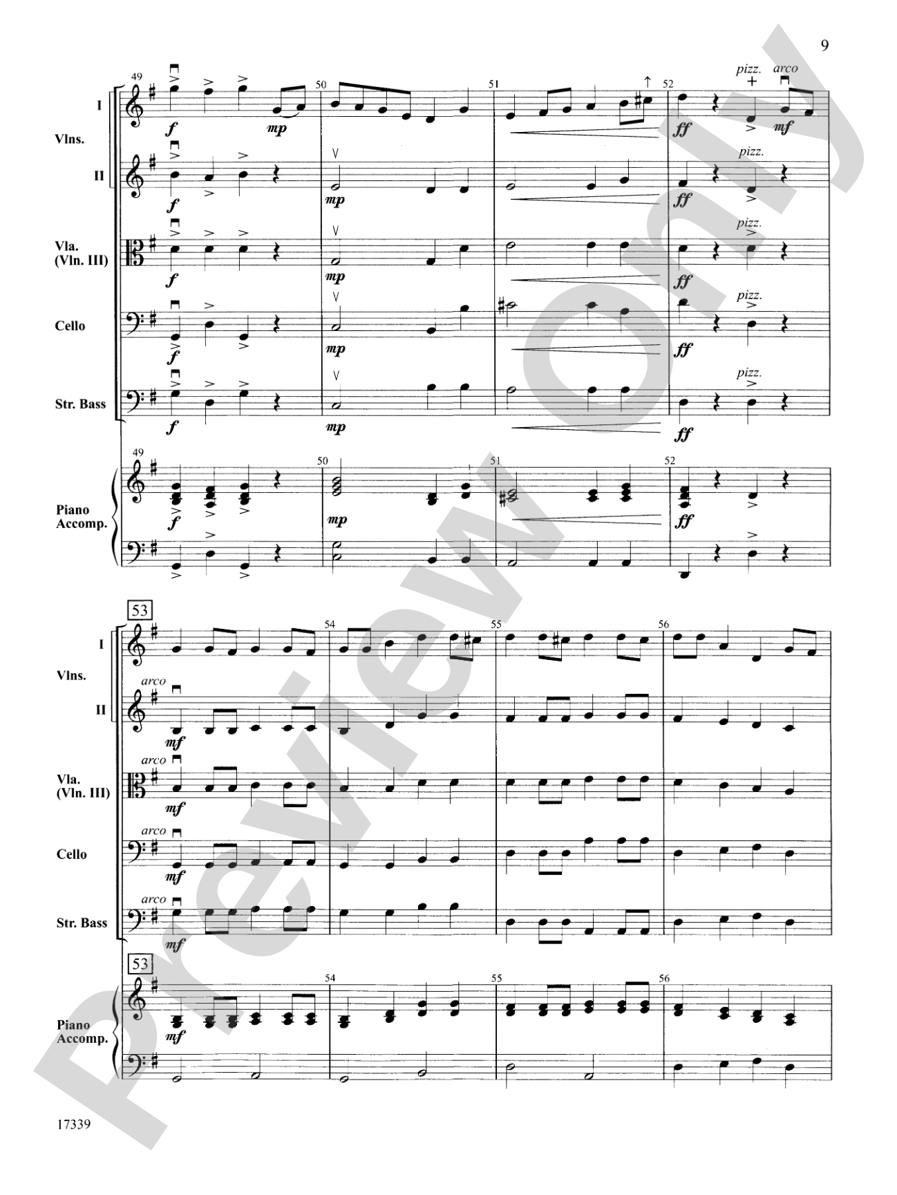 Do-Si-Do: String Orchestra Conductor Score & Parts