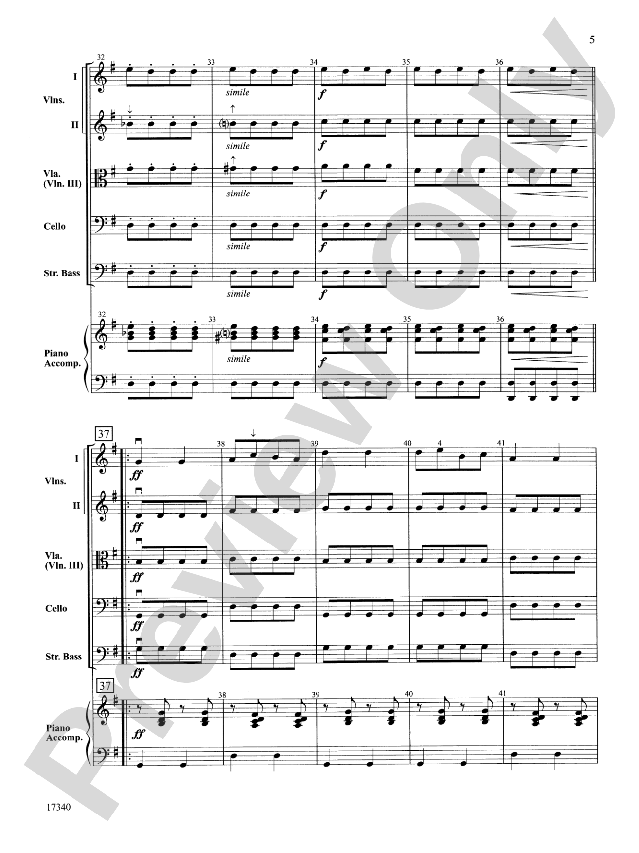 Can-Can: String Orchestra Conductor Score & Parts