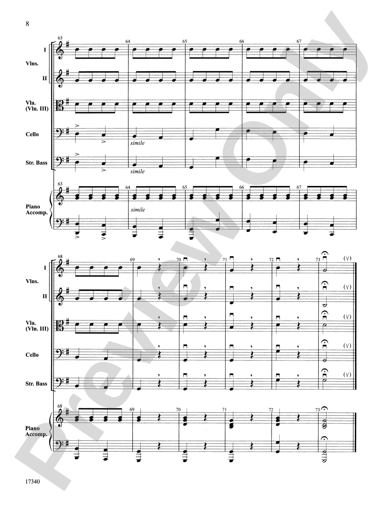 Can-Can: String Orchestra Conductor Score & Parts