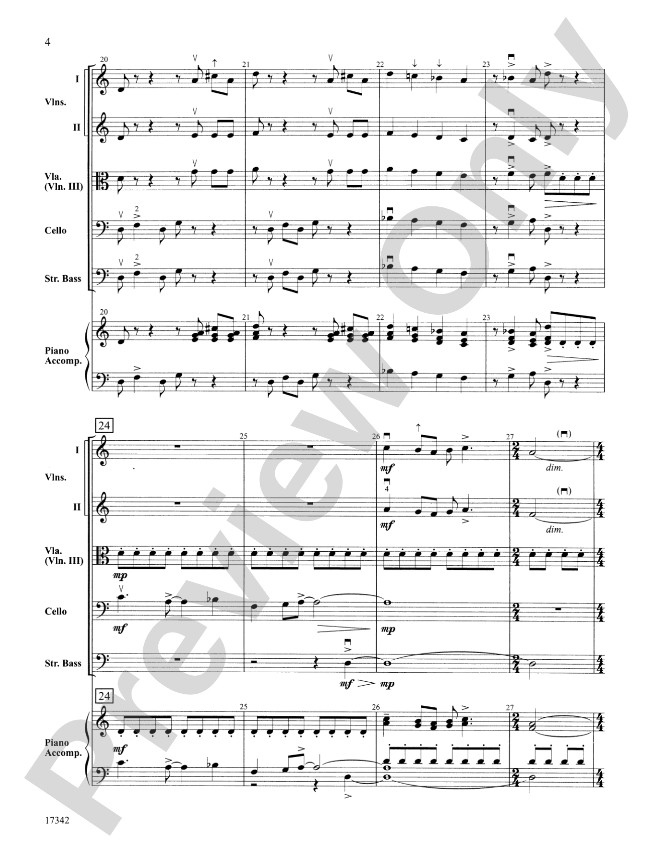 North Country Legend: String Orchestra Conductor Score & Parts