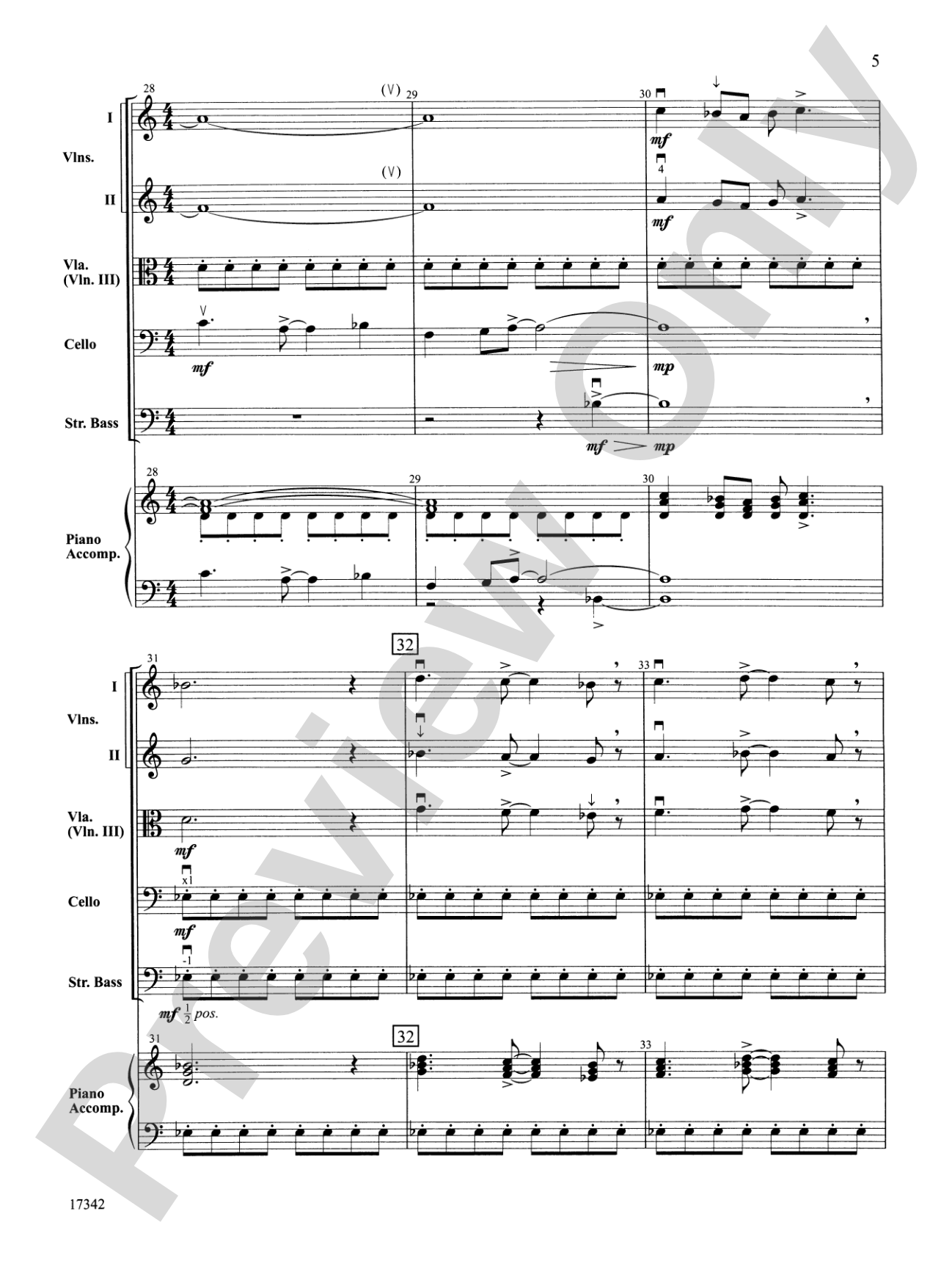 North Country Legend: String Orchestra Conductor Score & Parts