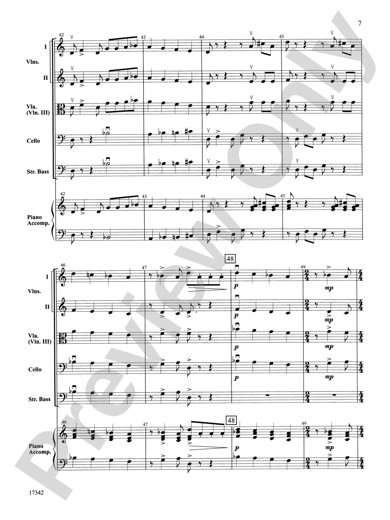 North Country Legend: String Orchestra Conductor Score & Parts