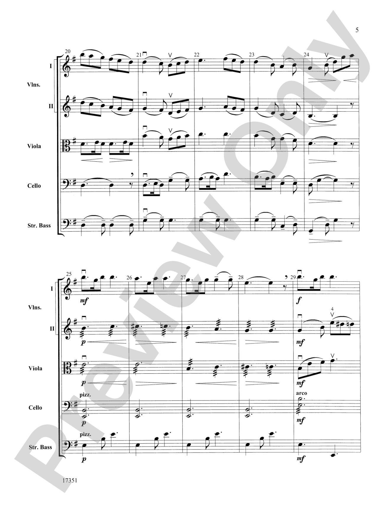 Over the Sea to Skye: String Orchestra Conductor Score & Parts