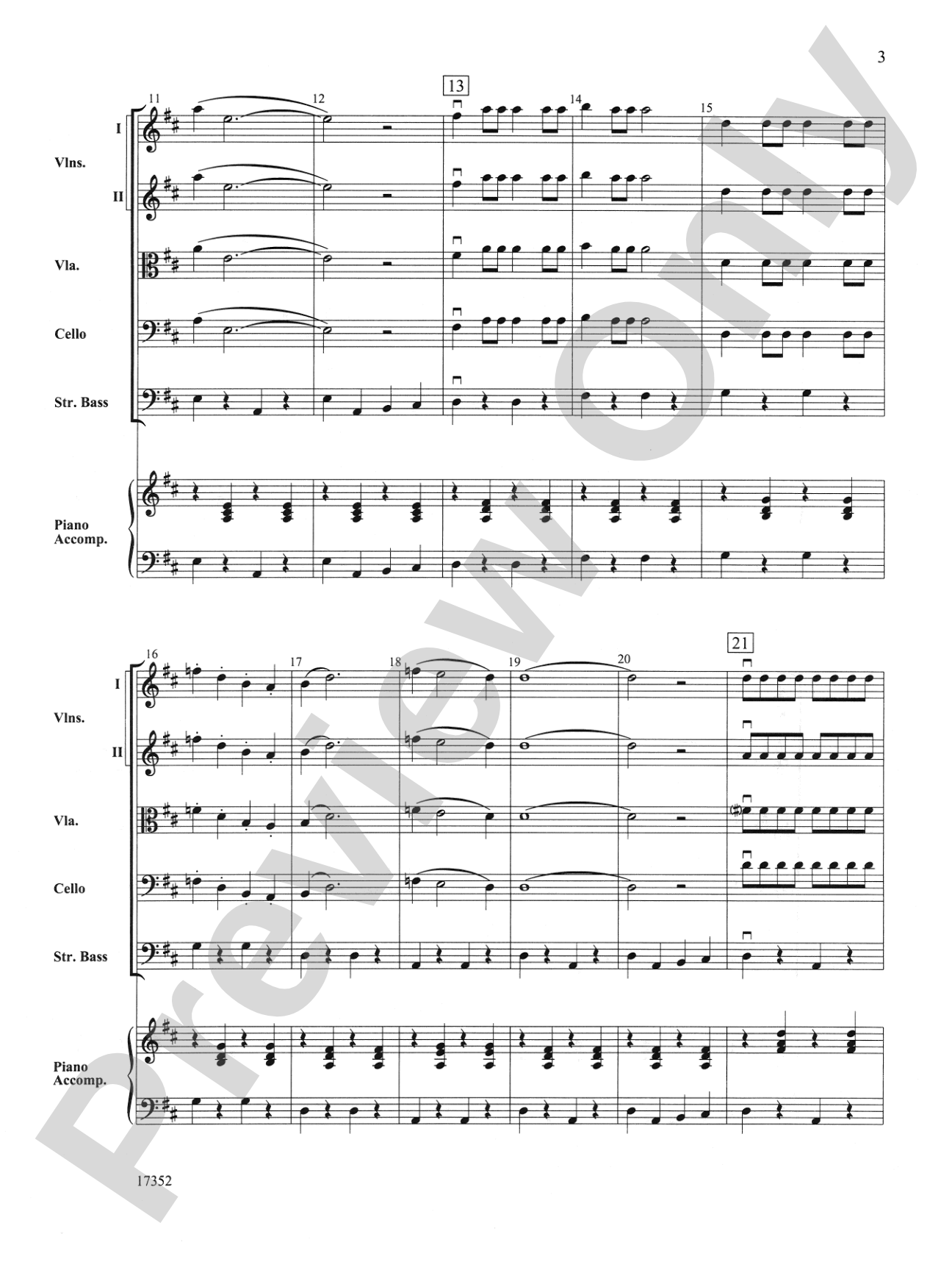 The Crawdad Song: String Orchestra Conductor Score & Parts