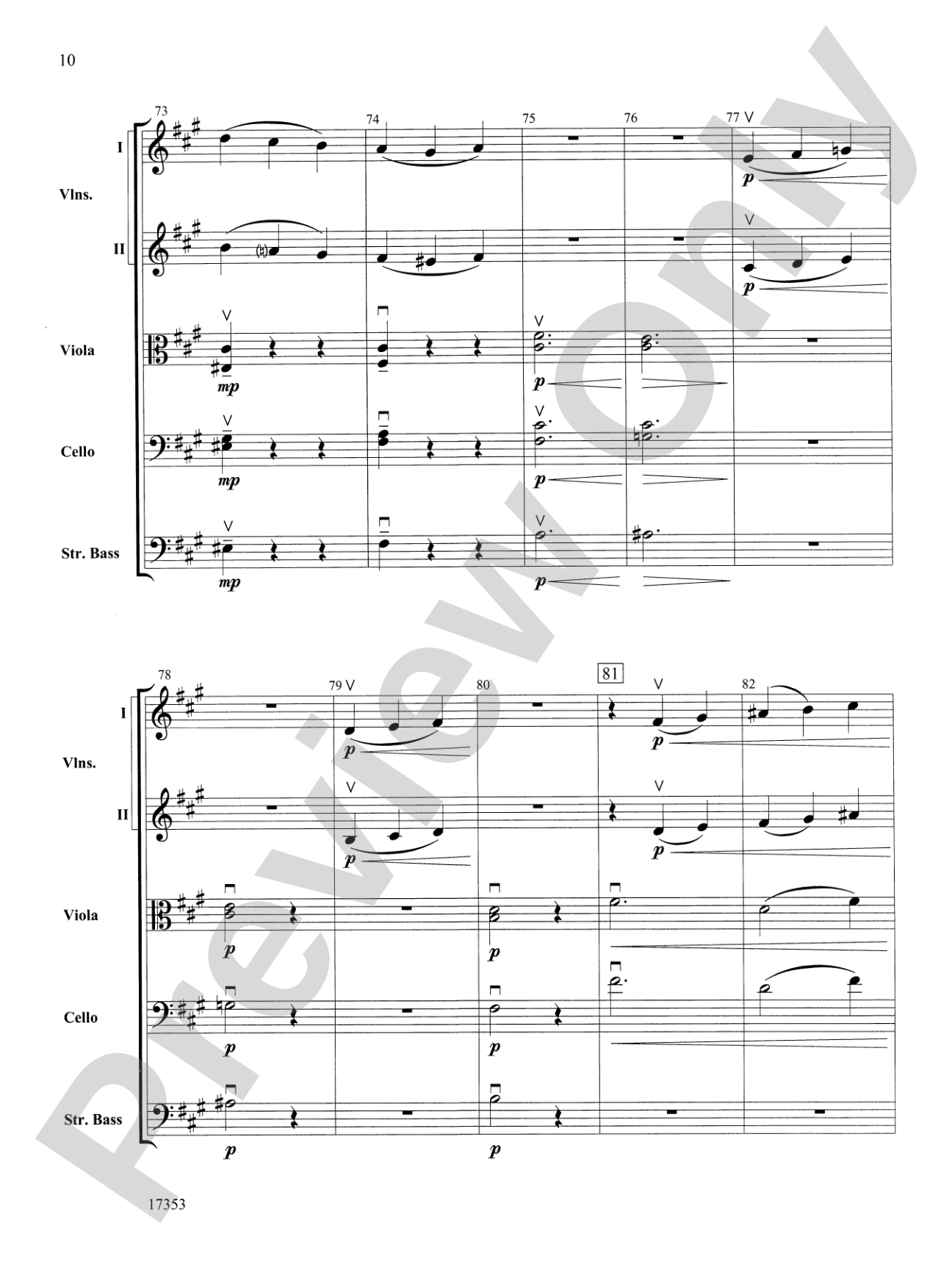 Capriccio Italien: String Orchestra Conductor Score & Parts